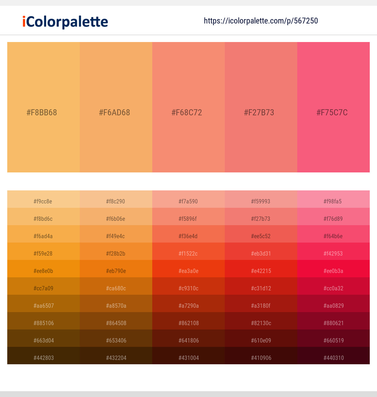 Rajah – Rajah – Froly – Froly – Brink Pink Color scheme