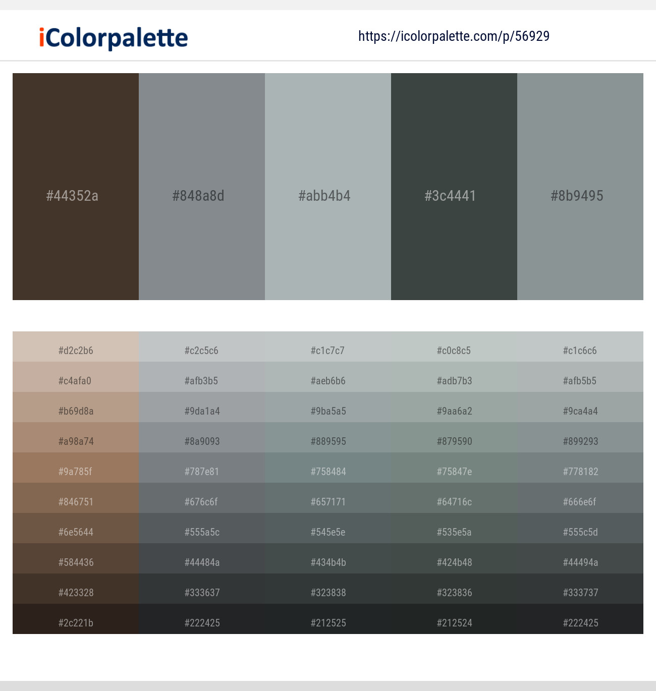 Mondo – Oslo Gray – Edward – Cape Cod – Oslo Gray Color scheme
