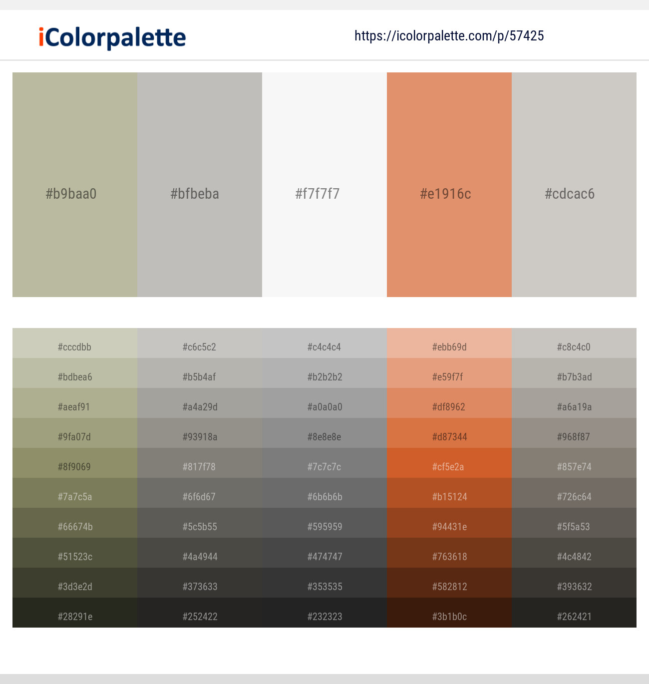 Eagle – Gray Nickel – Wild Sand – Copperfield – Cloud Color scheme