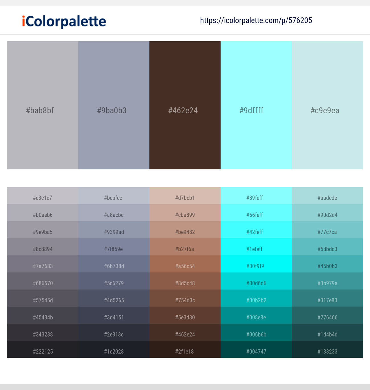 380+ Latest Color Schemes with Jagged Ice Color tone combinations, 2024
