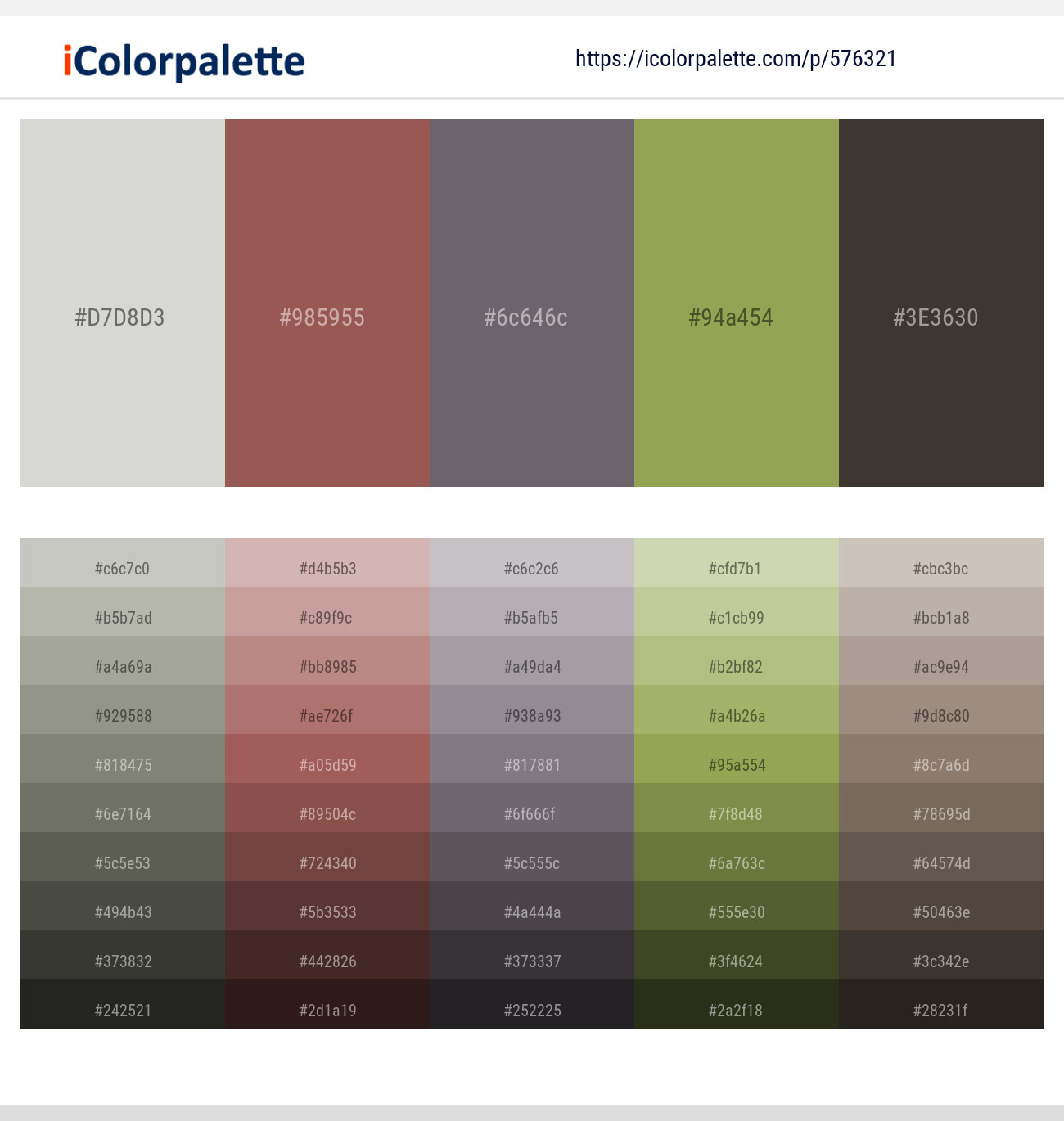 576321Quill Gray – Au Chico – Fedora – Chelsea Cucumber – Armadillo Color scheme