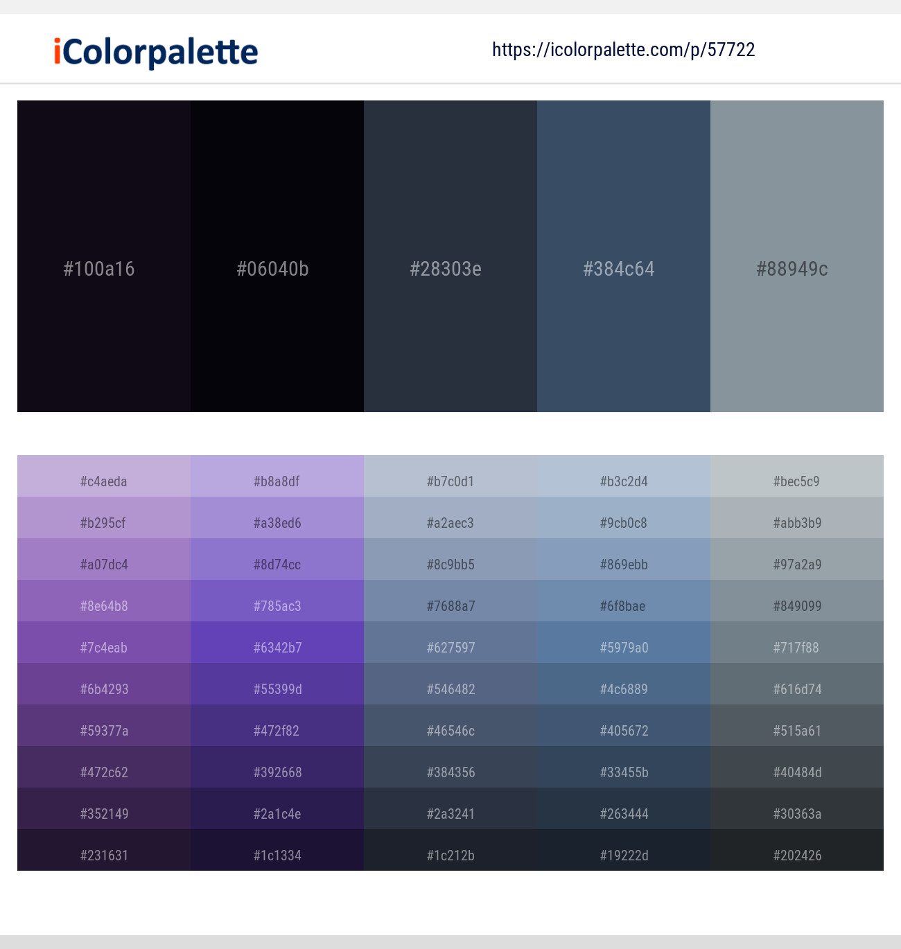 Ebony – Ebony – Ebony Clay – Pickled Bluewood – Regent Gray Color scheme