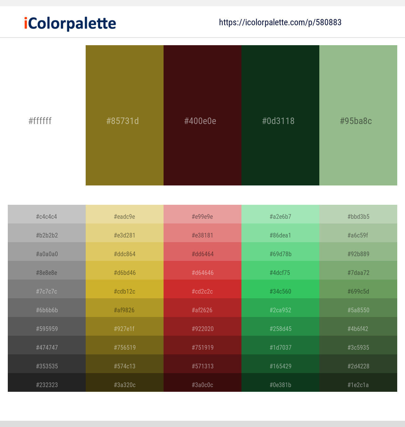 580883White – Kumera – Paco – Bush – Norway Color scheme