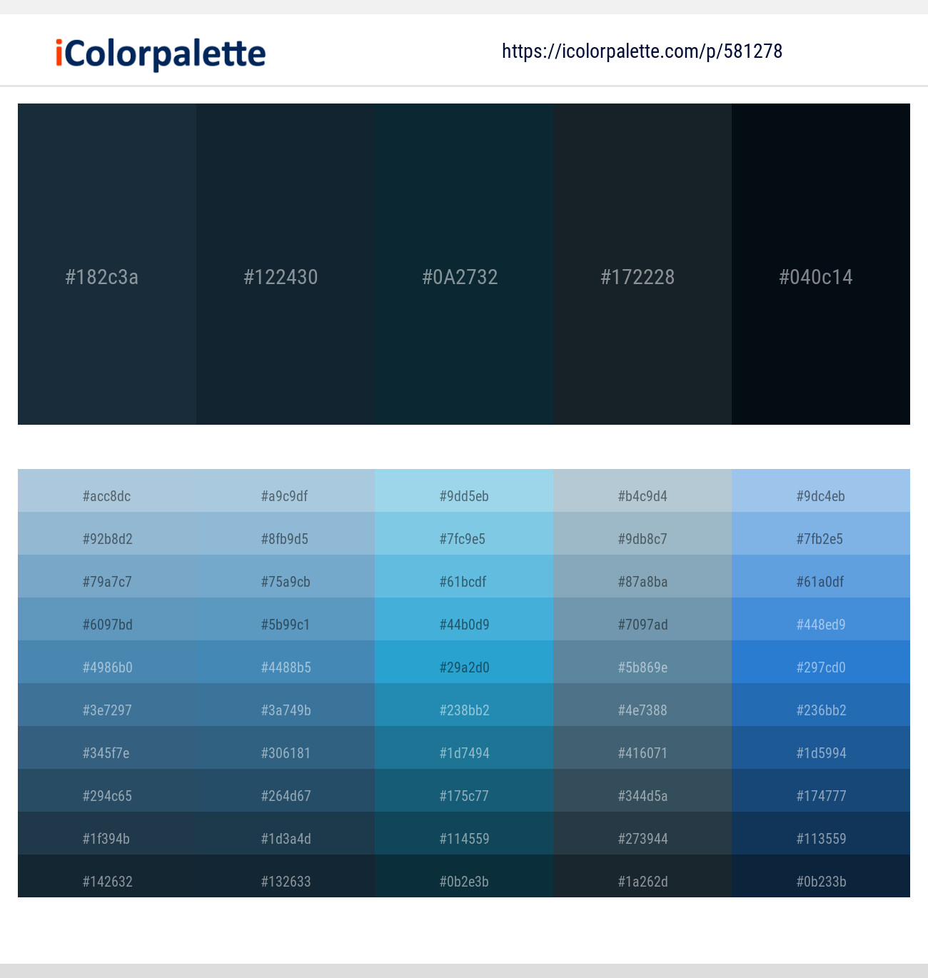 Big Stone – Big Stone – Elephant – Mirage – Black Pearl Color scheme
