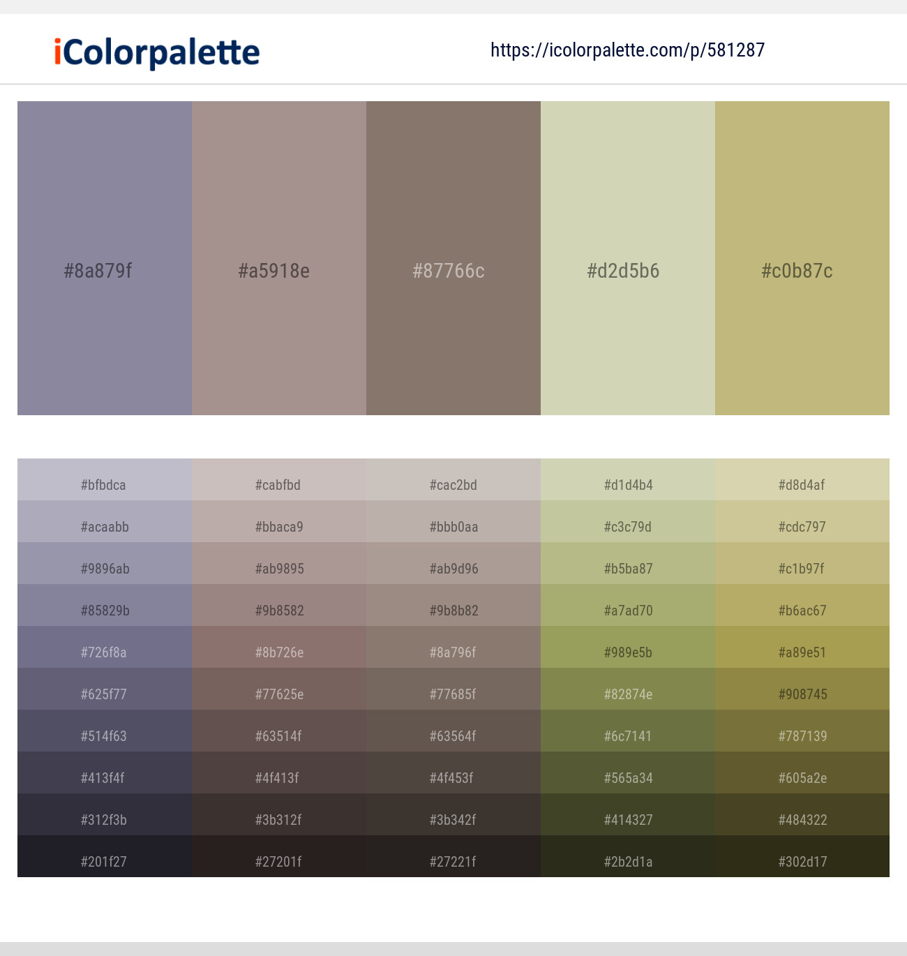 Manatee – Del Rio – Americano – Green Mist – Gimblet Color scheme