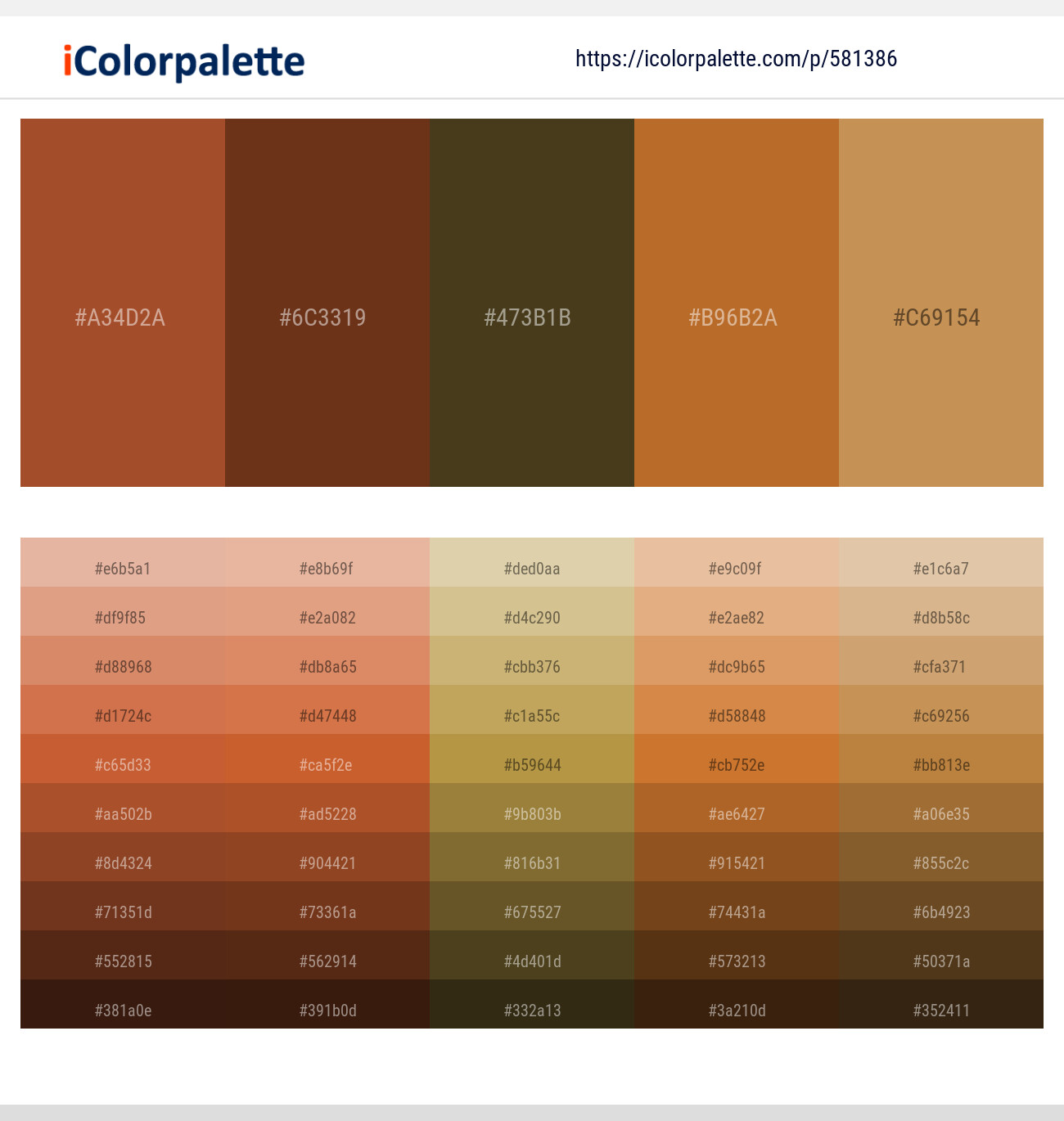 Paarl – Walnut – Metallic Bronze – Tuscany – Tussock Color scheme