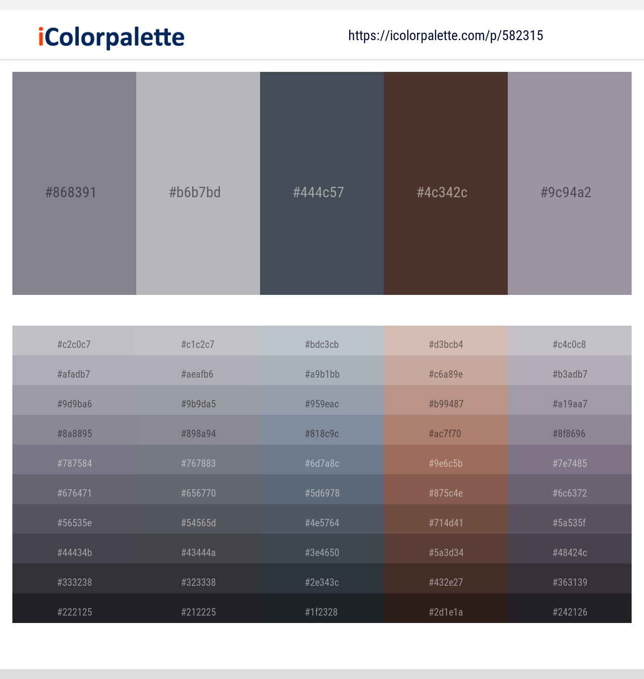 Topaz – Bombay – River Bed – Mondo – Mountain Mist Color scheme