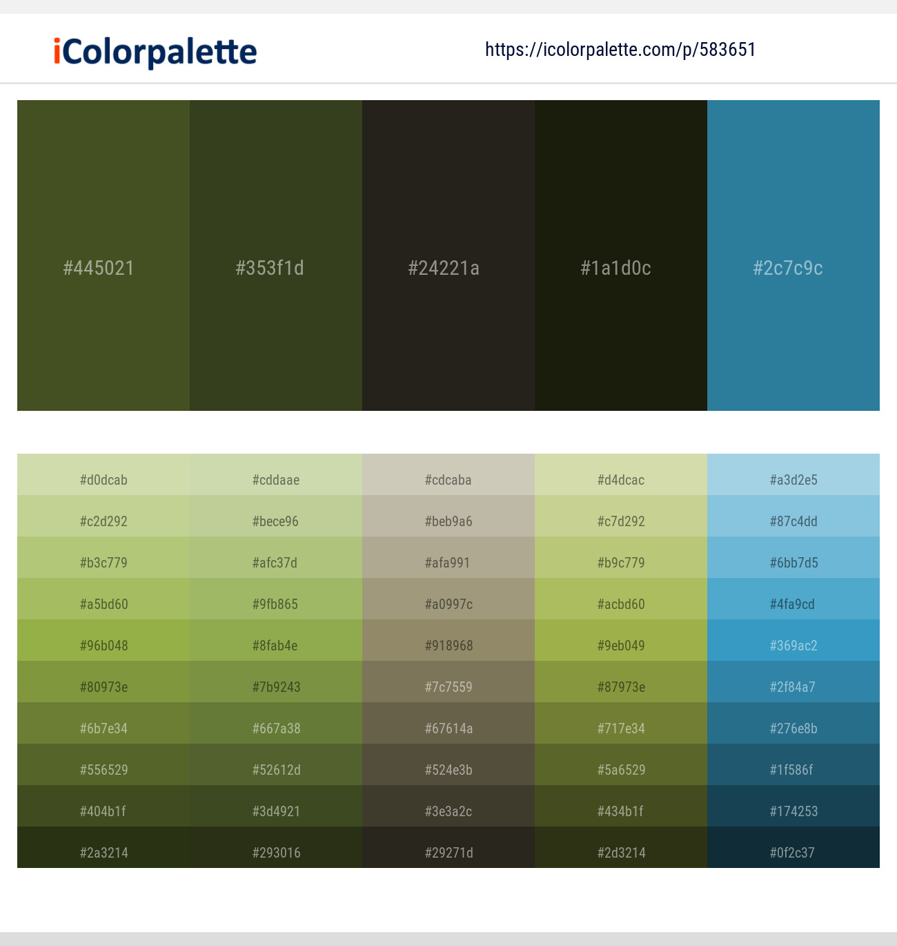Woodland – Mallard – Zeus – Eternity – Jelly Bean Color scheme