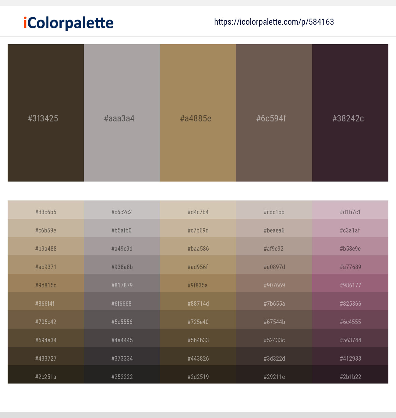 Birch – Silver Chalice – Barley Corn – Pine Cone – Cocoa Brown Color scheme