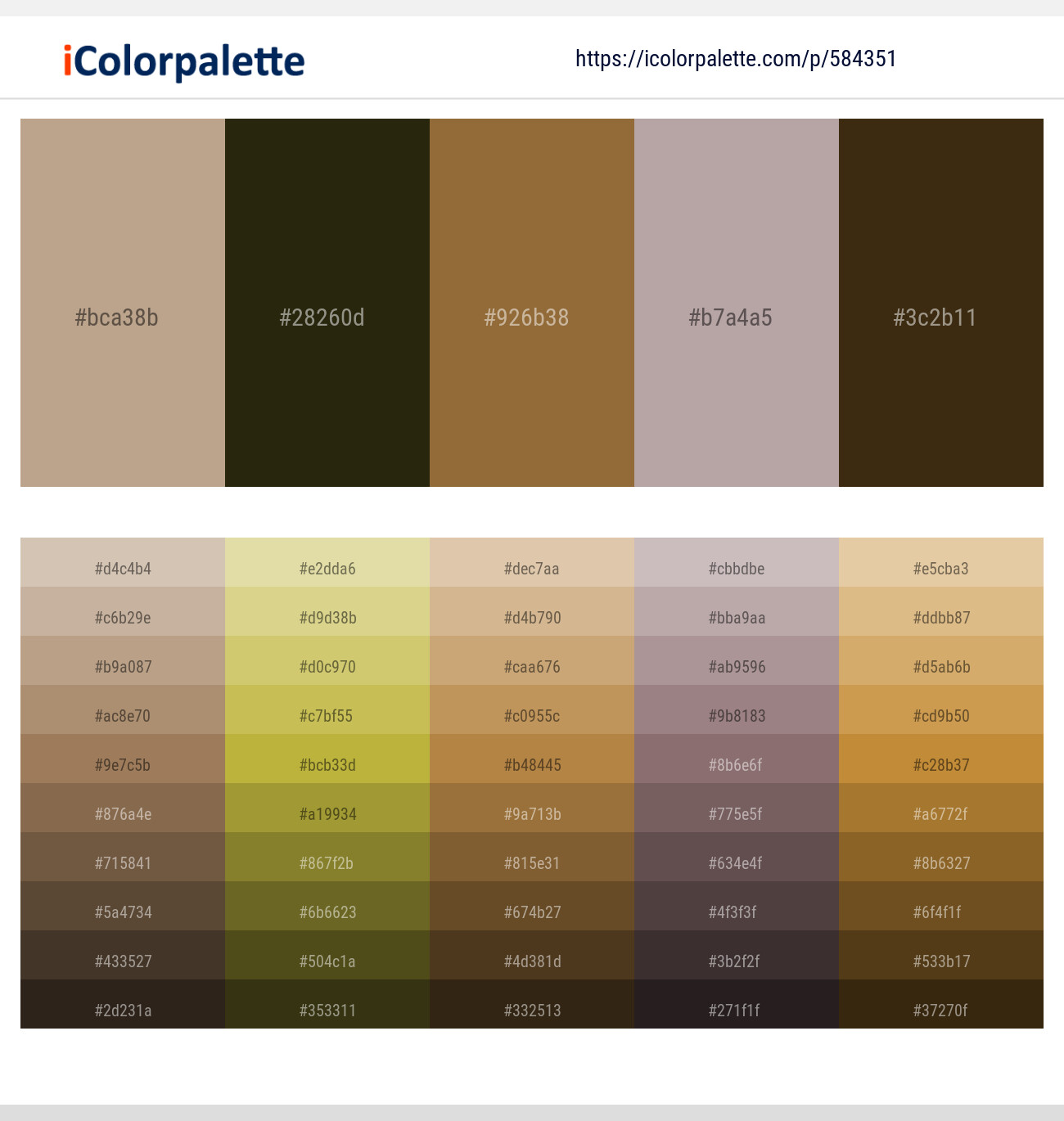 Mongoose – Woodrush – Potters Clay – Martini – Brown Tumbleweed Color scheme