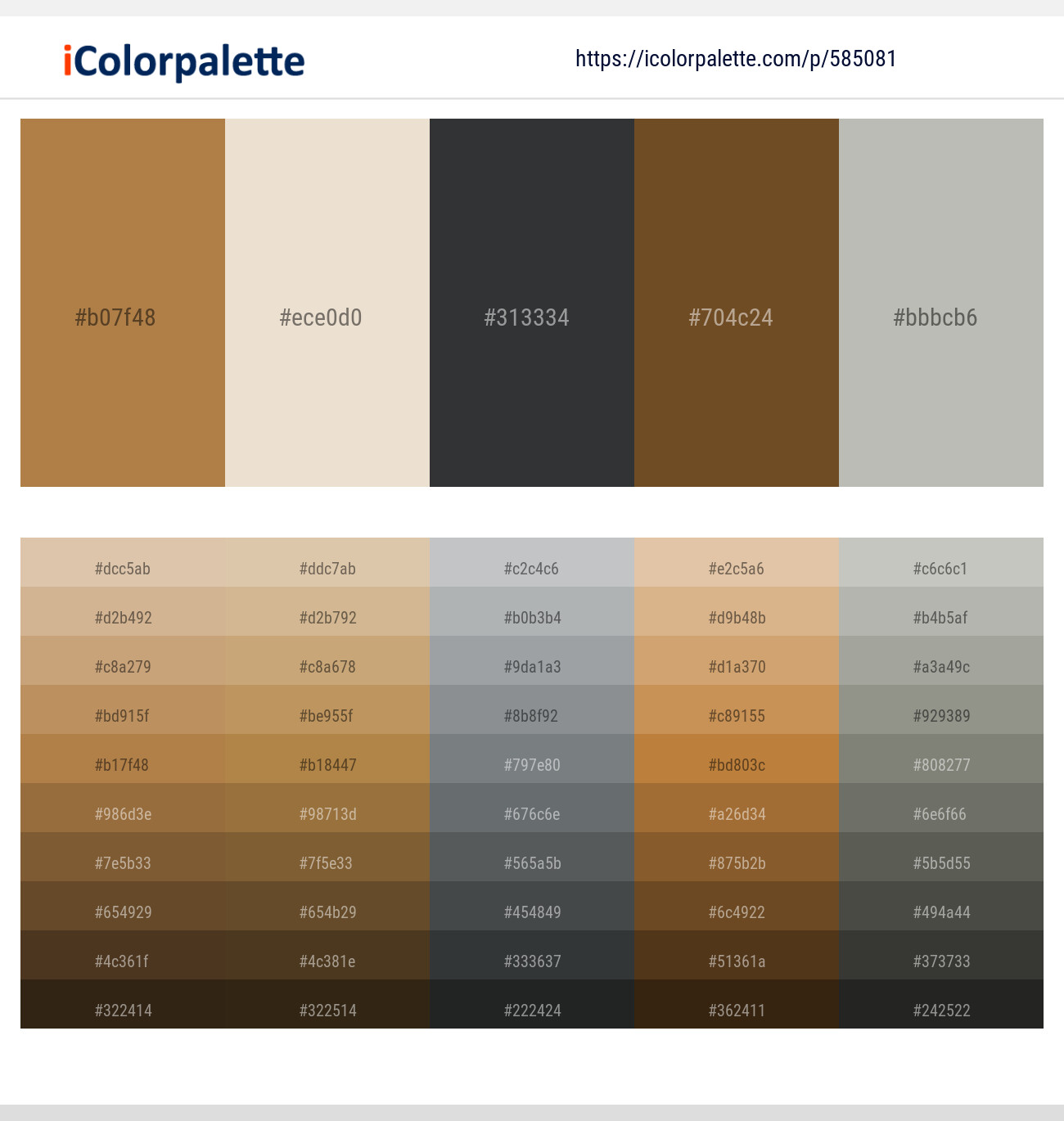 Driftwood – Aths Special – Outer Space – Dallas – Gray Nickel Color scheme