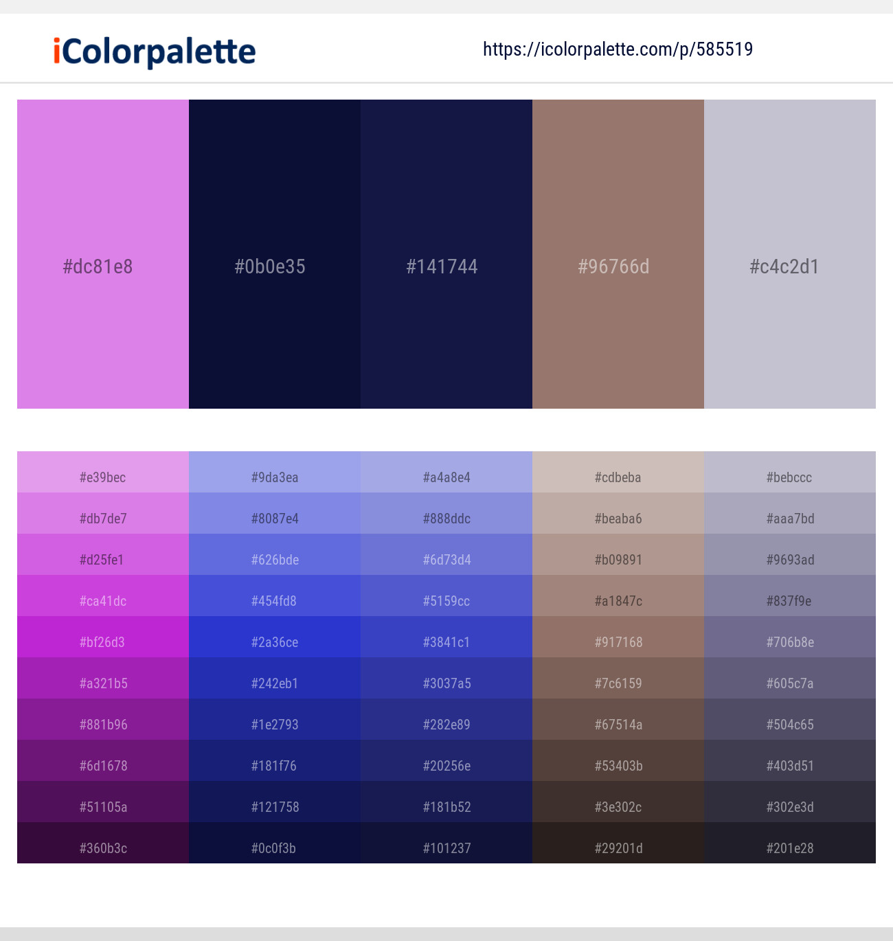 Lavender – Blue Zodiac – Bunting – Almond Frost – Gray Suit Color scheme
