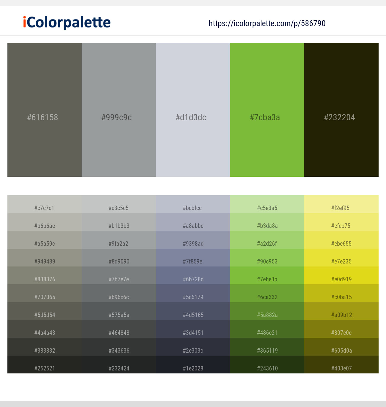450+ Latest Color Schemes with Yellow Green And Dark Green Color tone combinations | 2025 ...