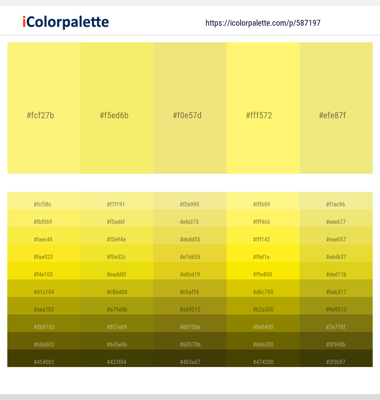 Marigold Yellow – Portica – Golden Sand – Paris Daisy – Manz Color scheme