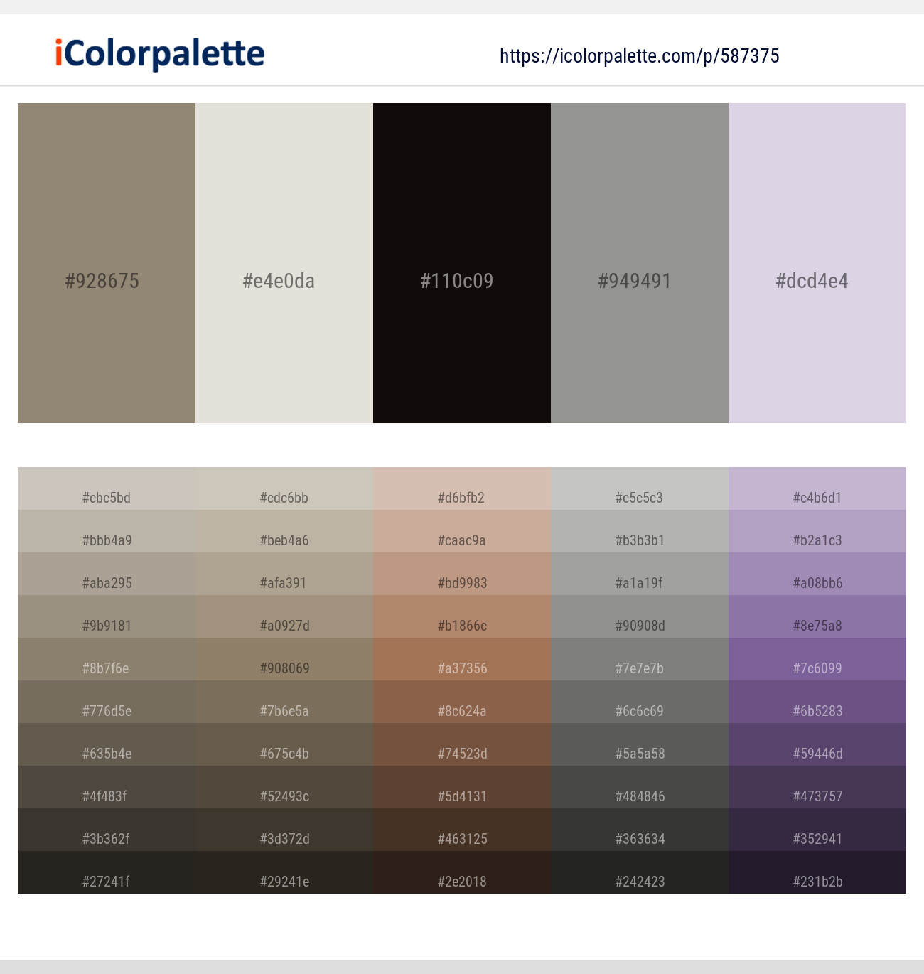 2270+ Latest Color Schemes with Black And Gray Color tone combinations ...