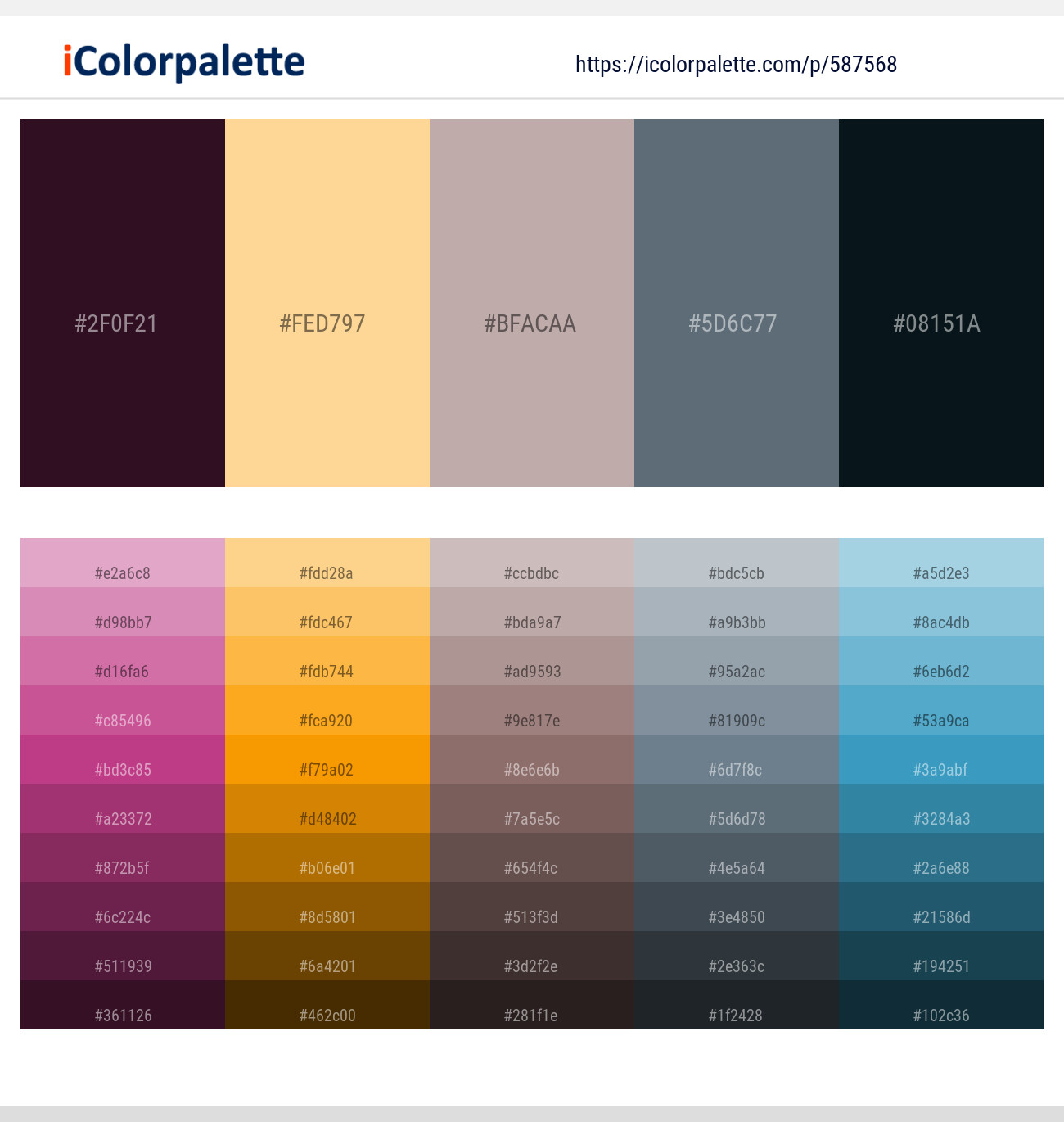 Tamarind – Salomie – Silk – Nevada – Firefly Color scheme