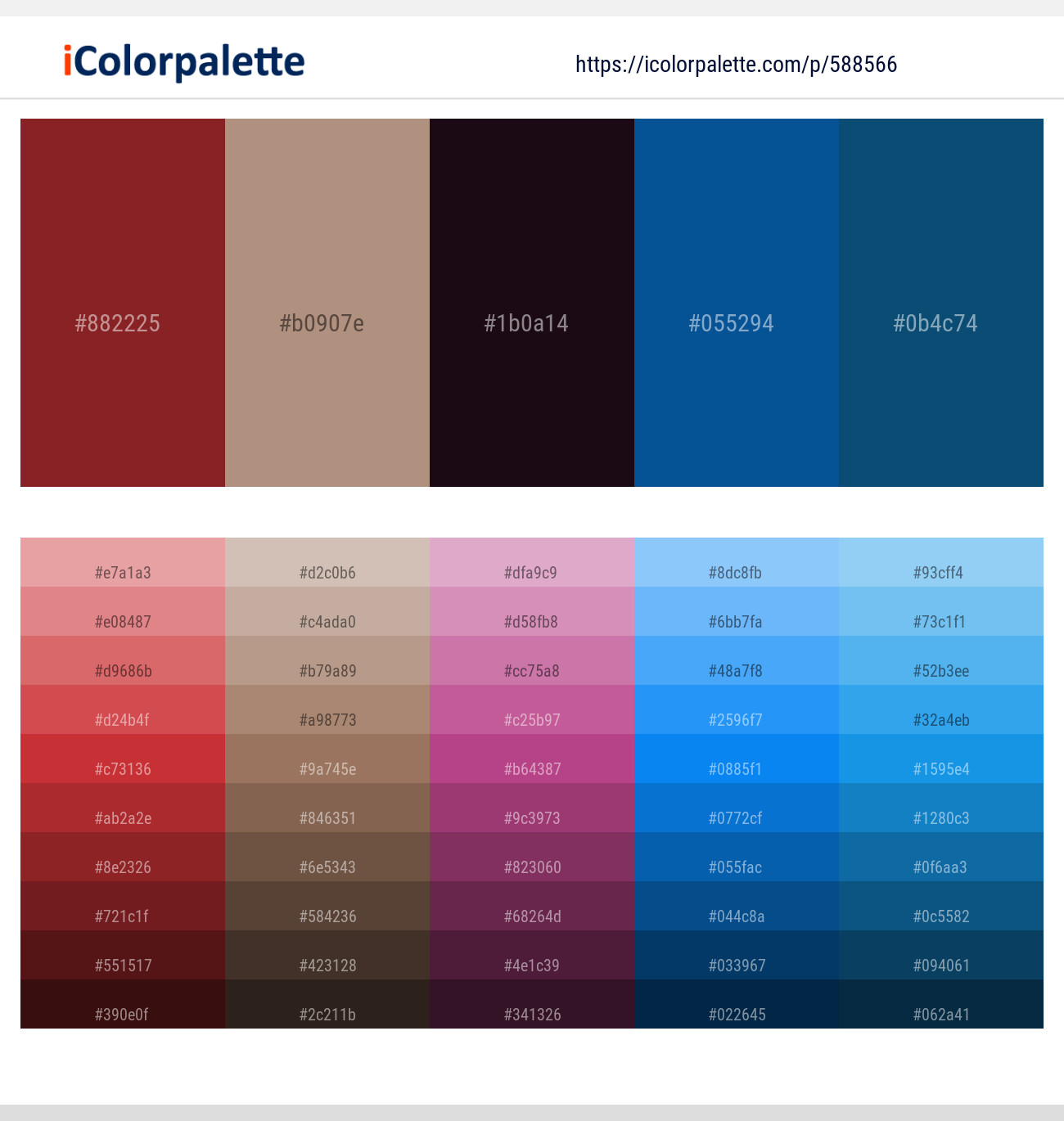 588566Burnt Umber – Sandrift – Tamarind – Venice Blue – Atoll Color scheme