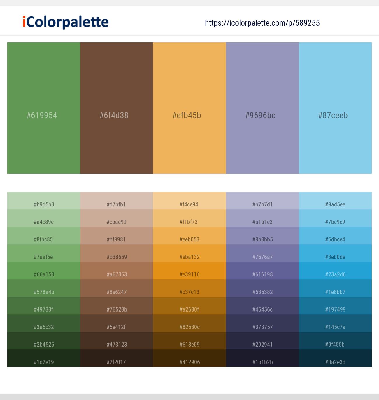 Fruit Salad – Shingle Fawn – Ronchi – Amethyst Smoke – Seagull Color scheme