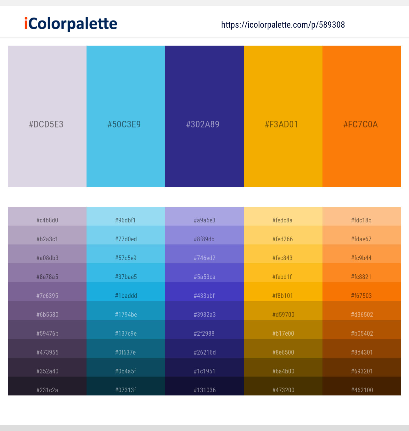 Snuff – Picton Blue – Minsk – Yellow Sea – Sorbus Color scheme
