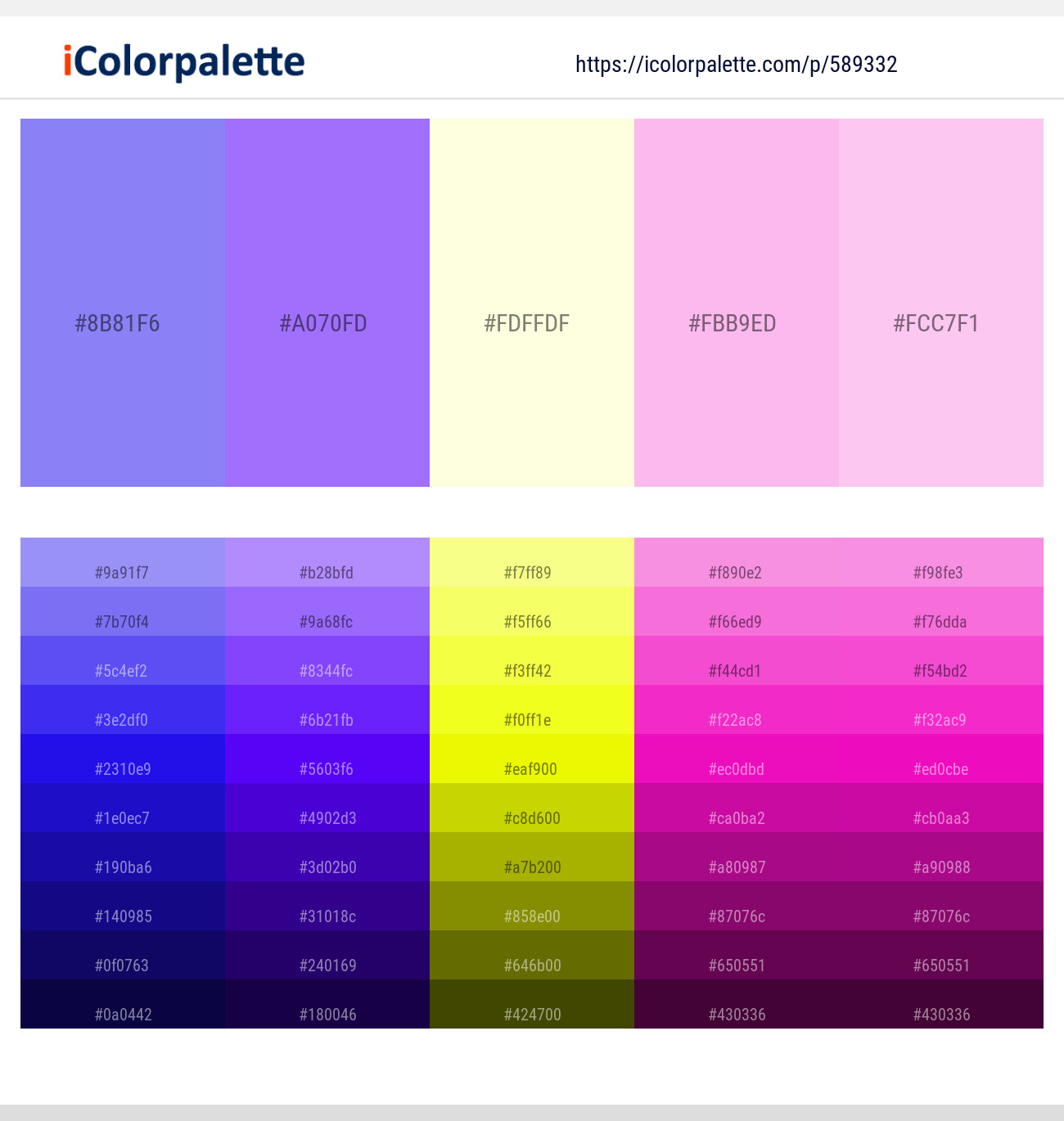 Portage – Medium Purple – Moon Glow – Lavender Rose – Classic Rose Color scheme