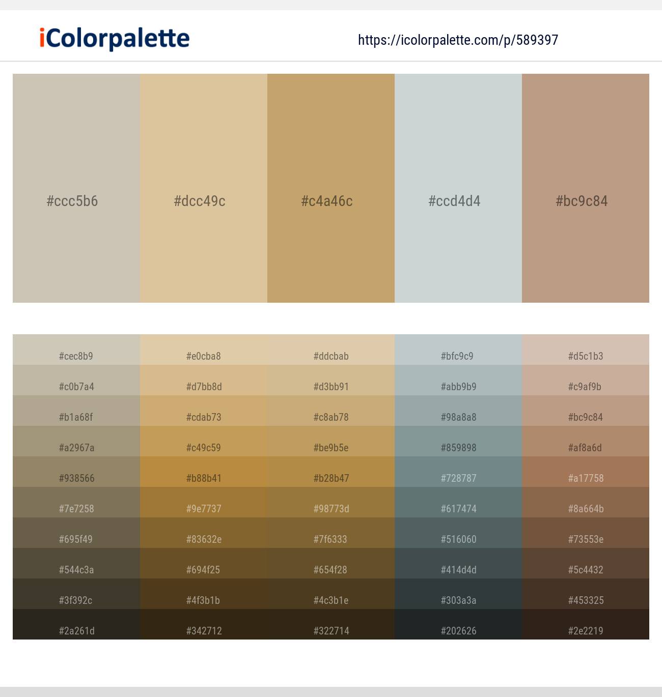 Soft Amber – Brandy – Twine – Tiara – Mongoose Color scheme