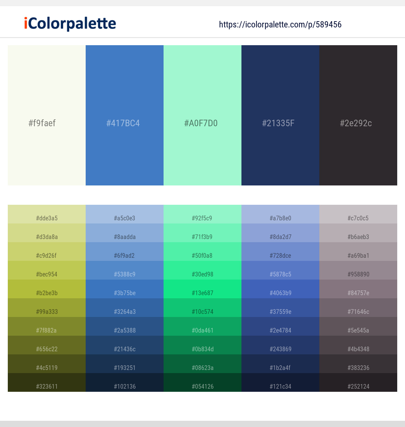Beige – Indigo – Ice Cold – Cello – Thunder Color scheme