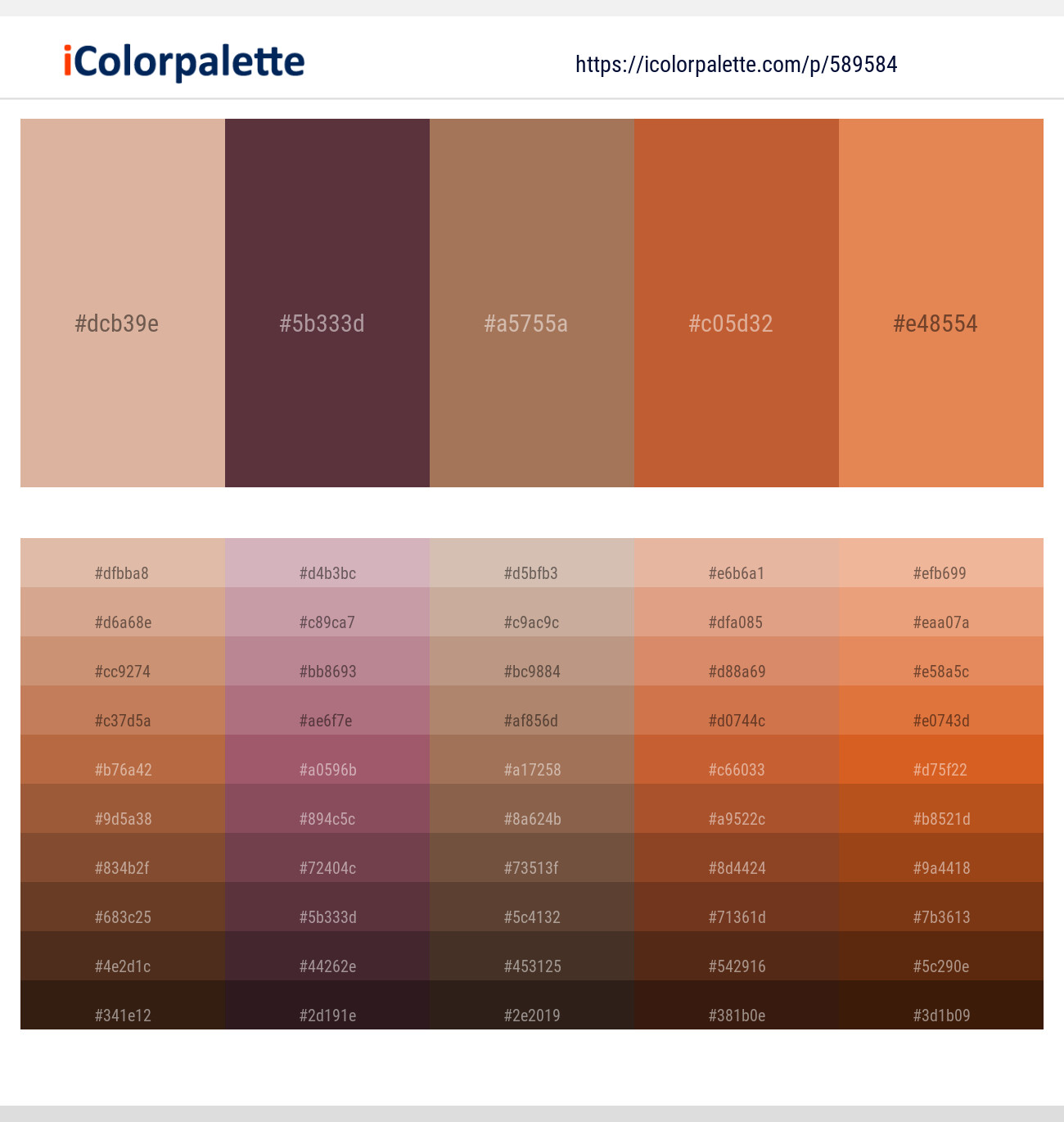 Cameo – Congo Brown – Leather – Tuscany – Terracotta Color scheme
