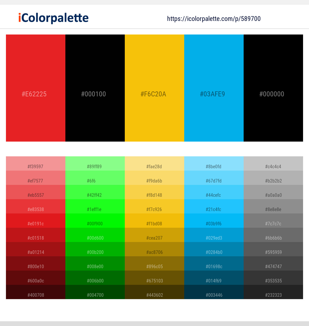 Alizarin Crimson – Deep Fir – Amber – Cerulean – Black Color scheme