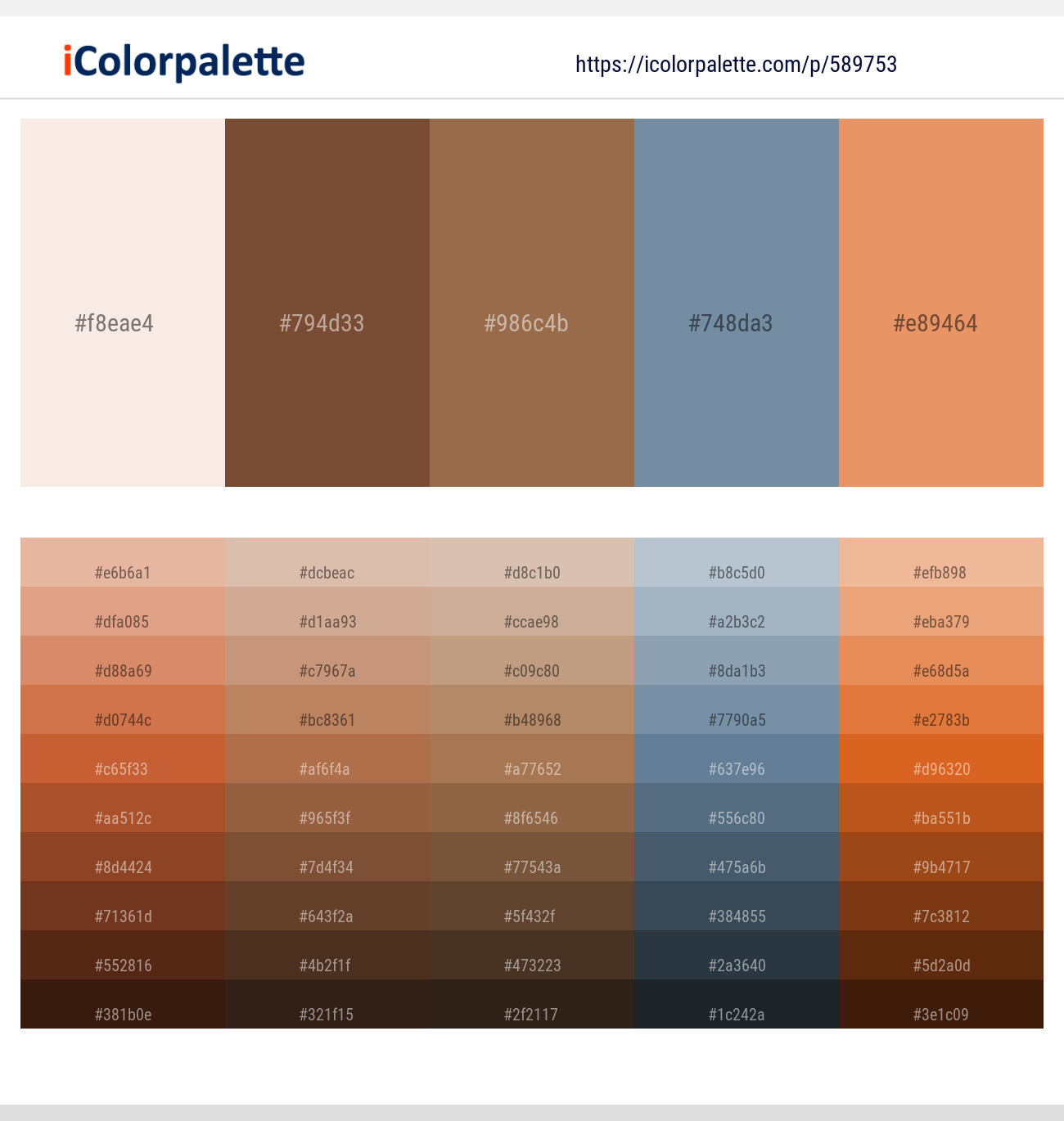 Pot Pourri – Old Copper – Cape Palliser – Bermuda Gray – Apricot Color scheme