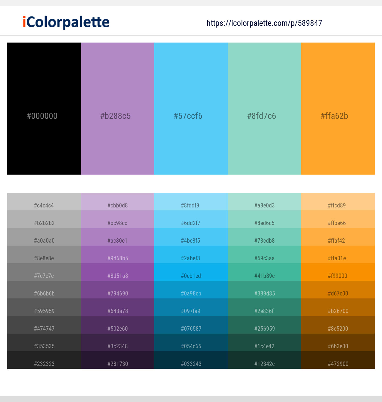 Black – East Side – Malibu – Monte Carlo – Sunshade Color scheme