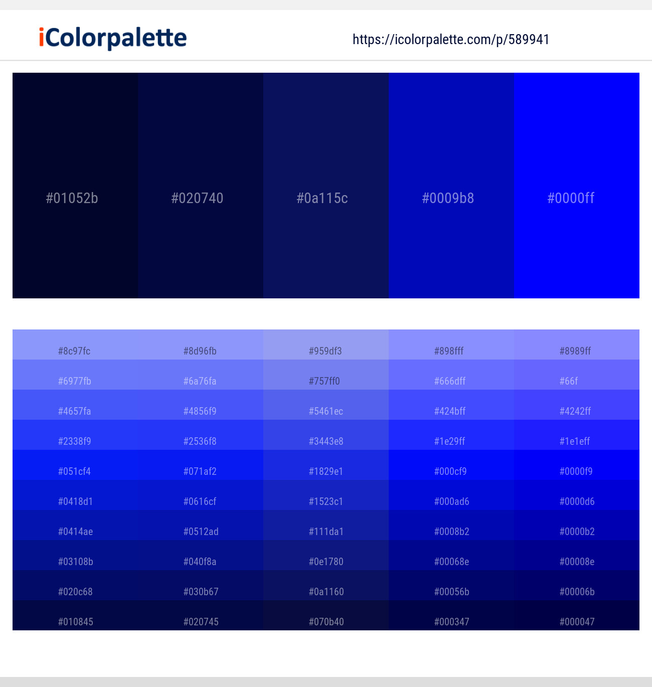 Midnight – Stratos – Arapawa – Dark Blue – Blue Color scheme
