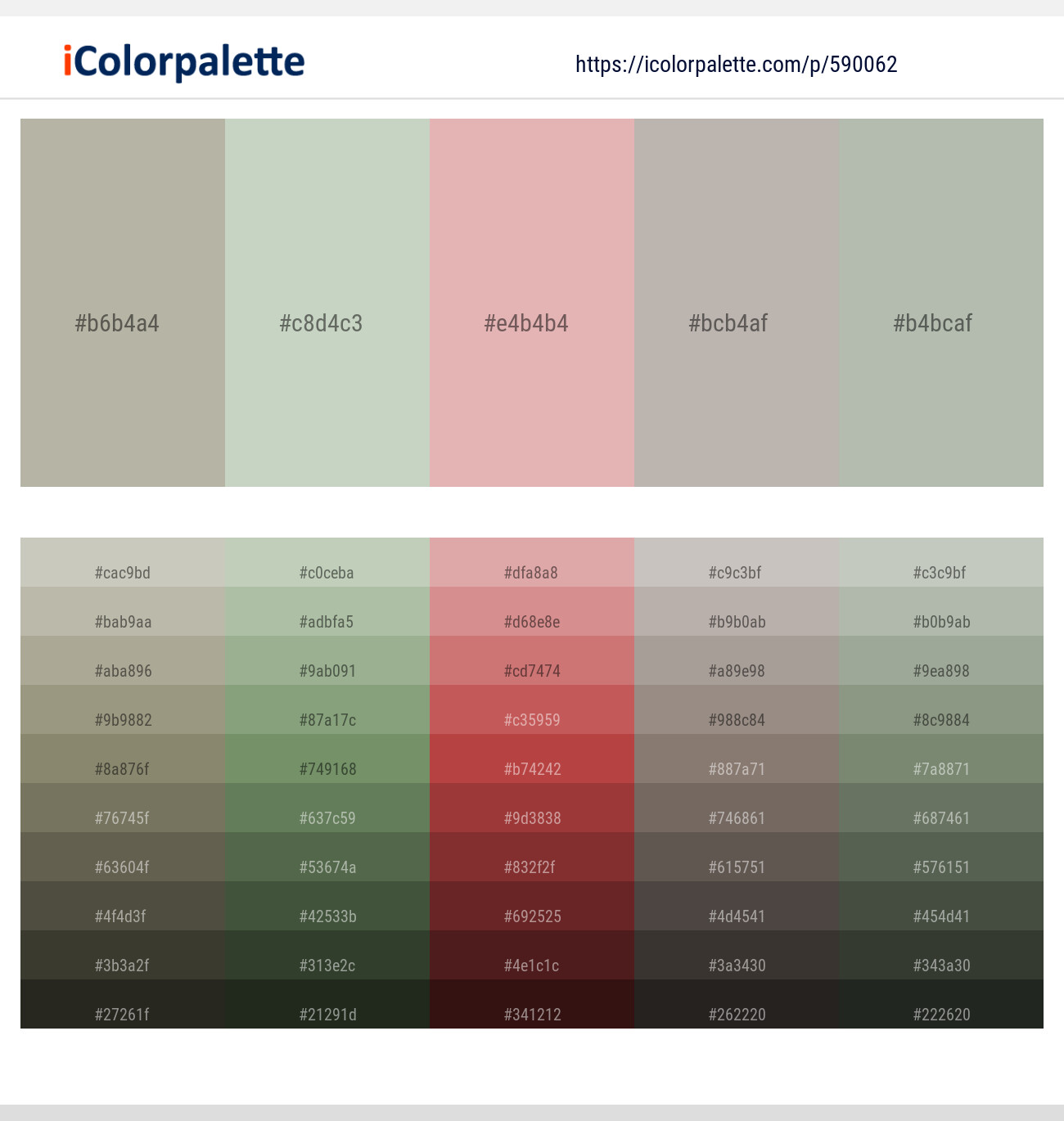 Taupe Gray – Pale Leaf – Shilo – Silk – Green Spring Color scheme