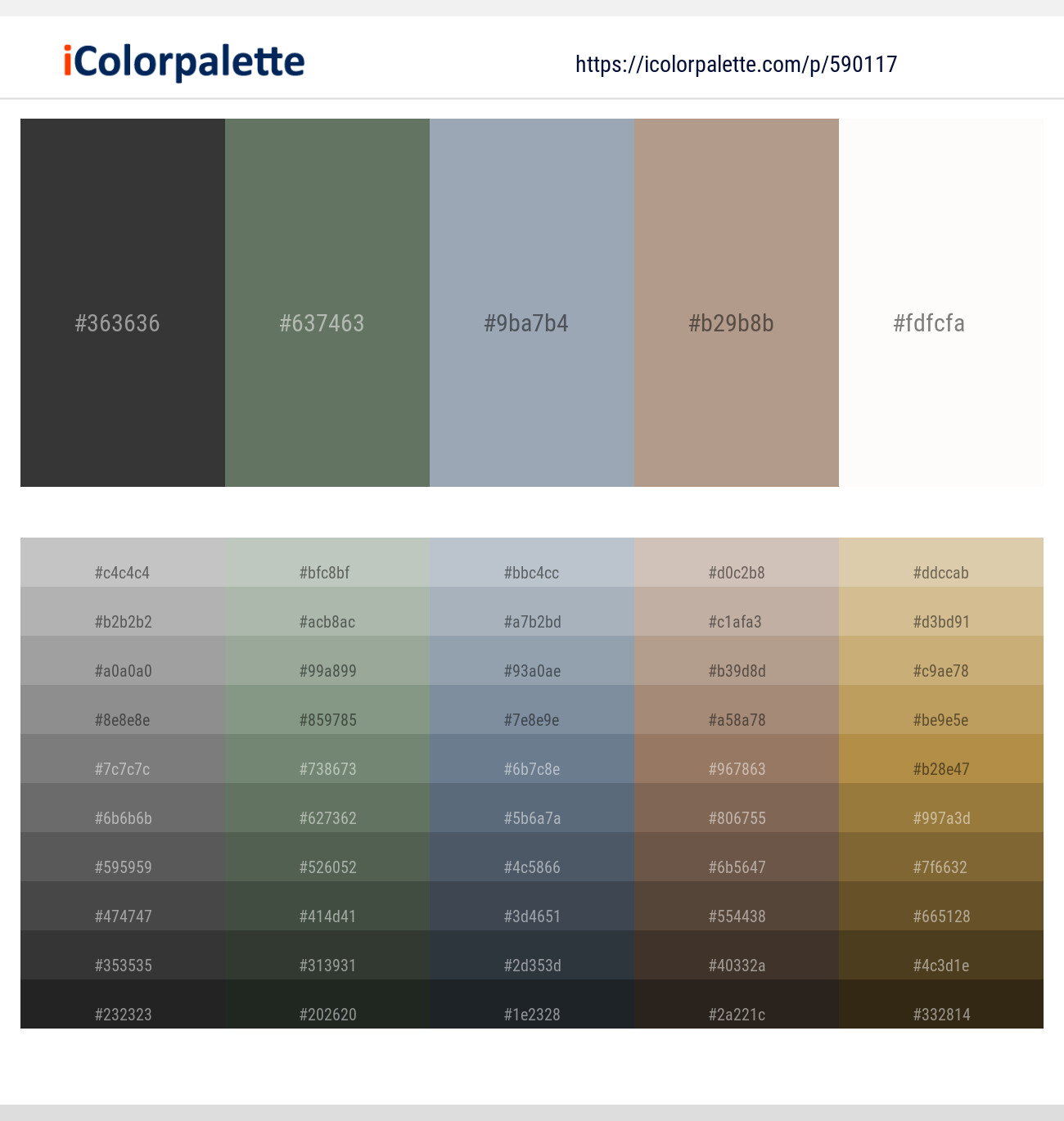 Mine Shaft – Cactus – Gray Chateau – Bronco – Spring Wood Color scheme