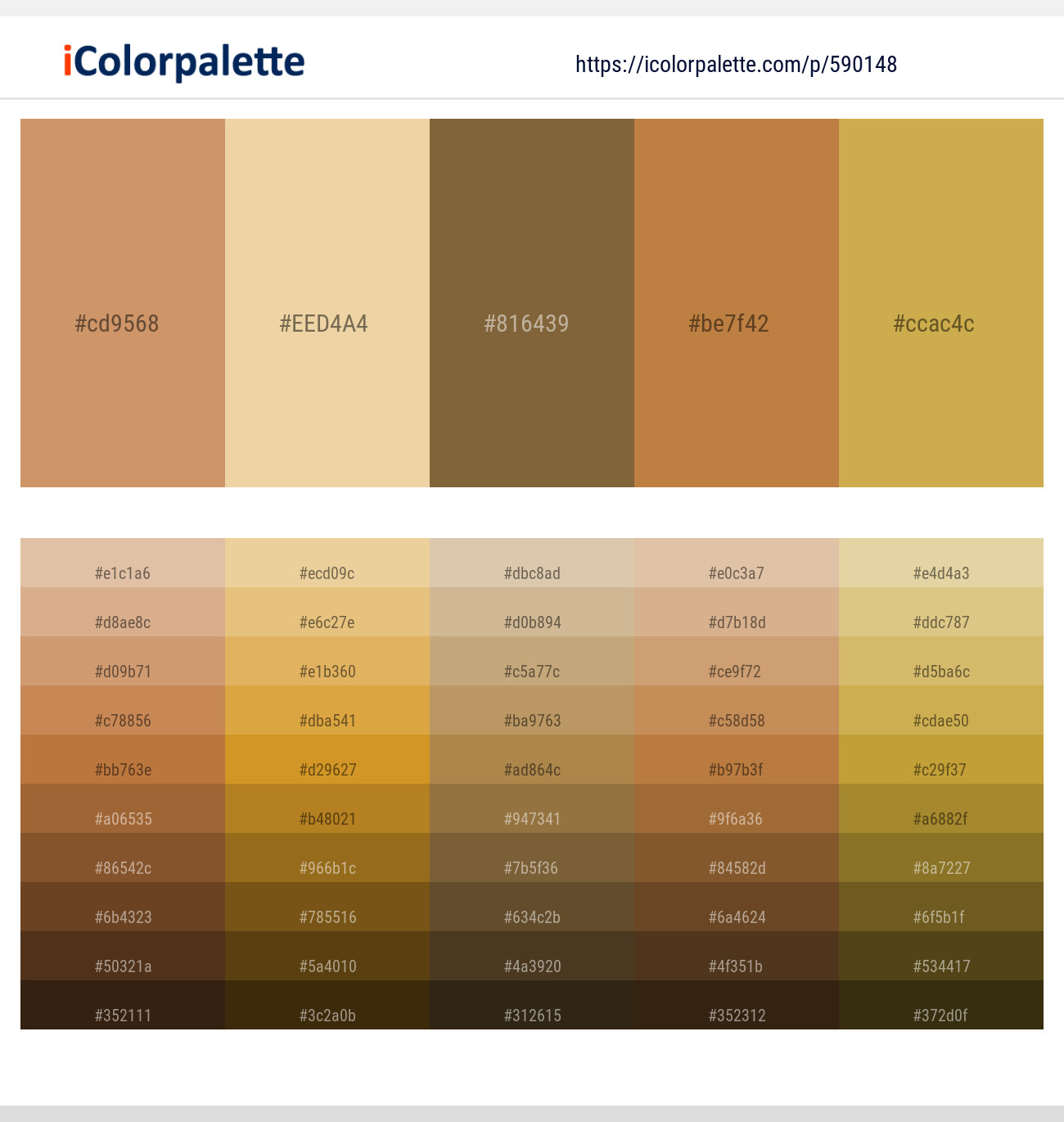 Whiskey – New Orleans – Yellow Metal – Copper – Roti Color scheme