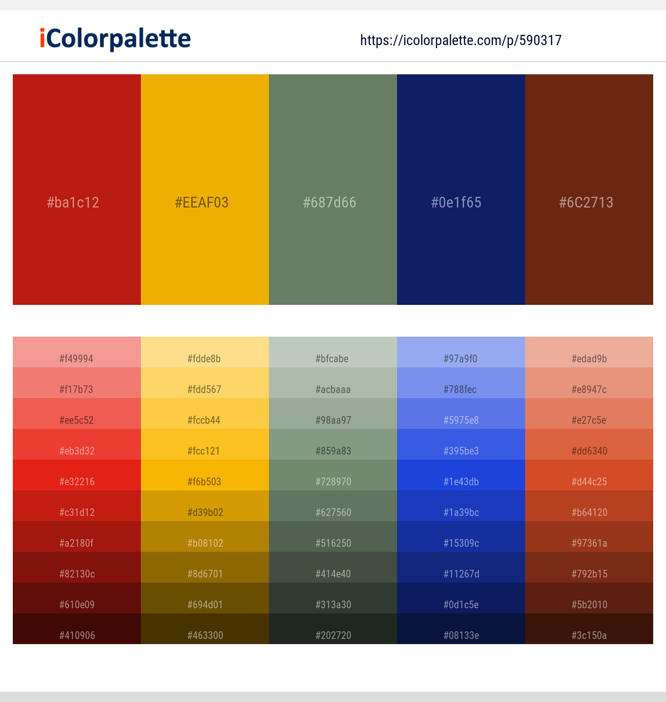 Thunderbird – Corn – Willow Grove – Madison – Hairy Heath Color scheme