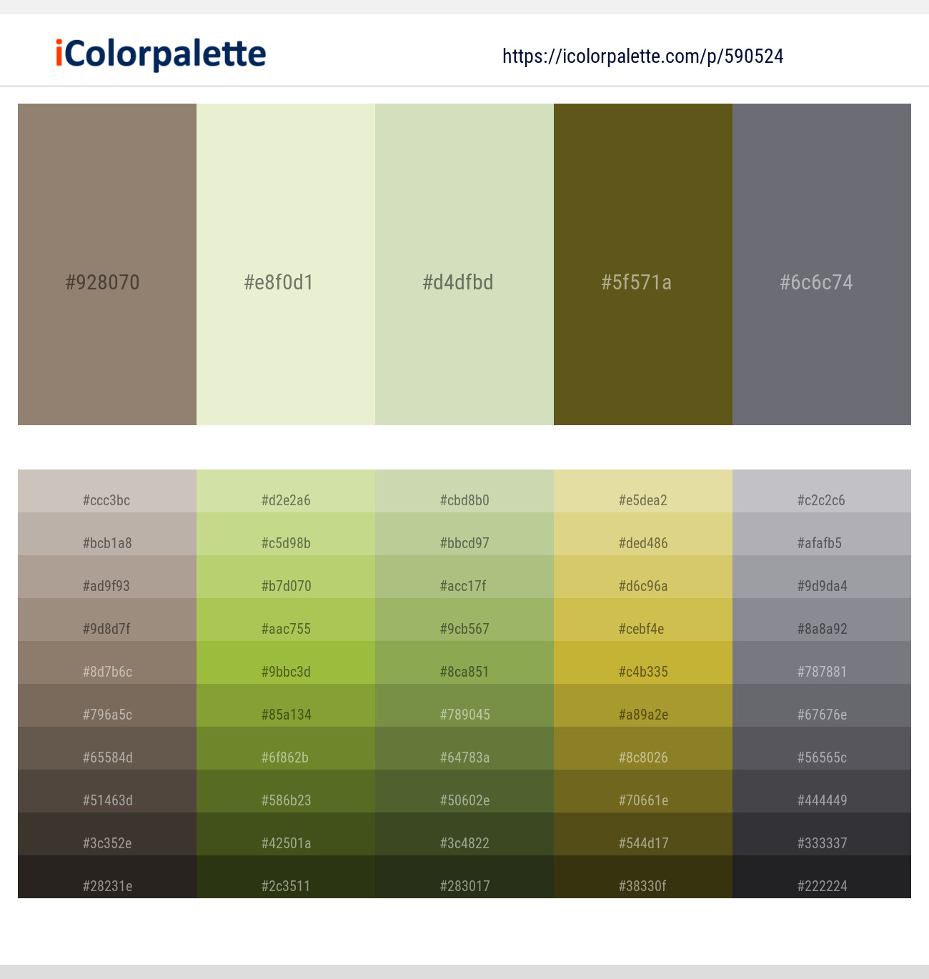 Stonewall – Chrome White – Tana – West Coast – Mid Gray Color scheme