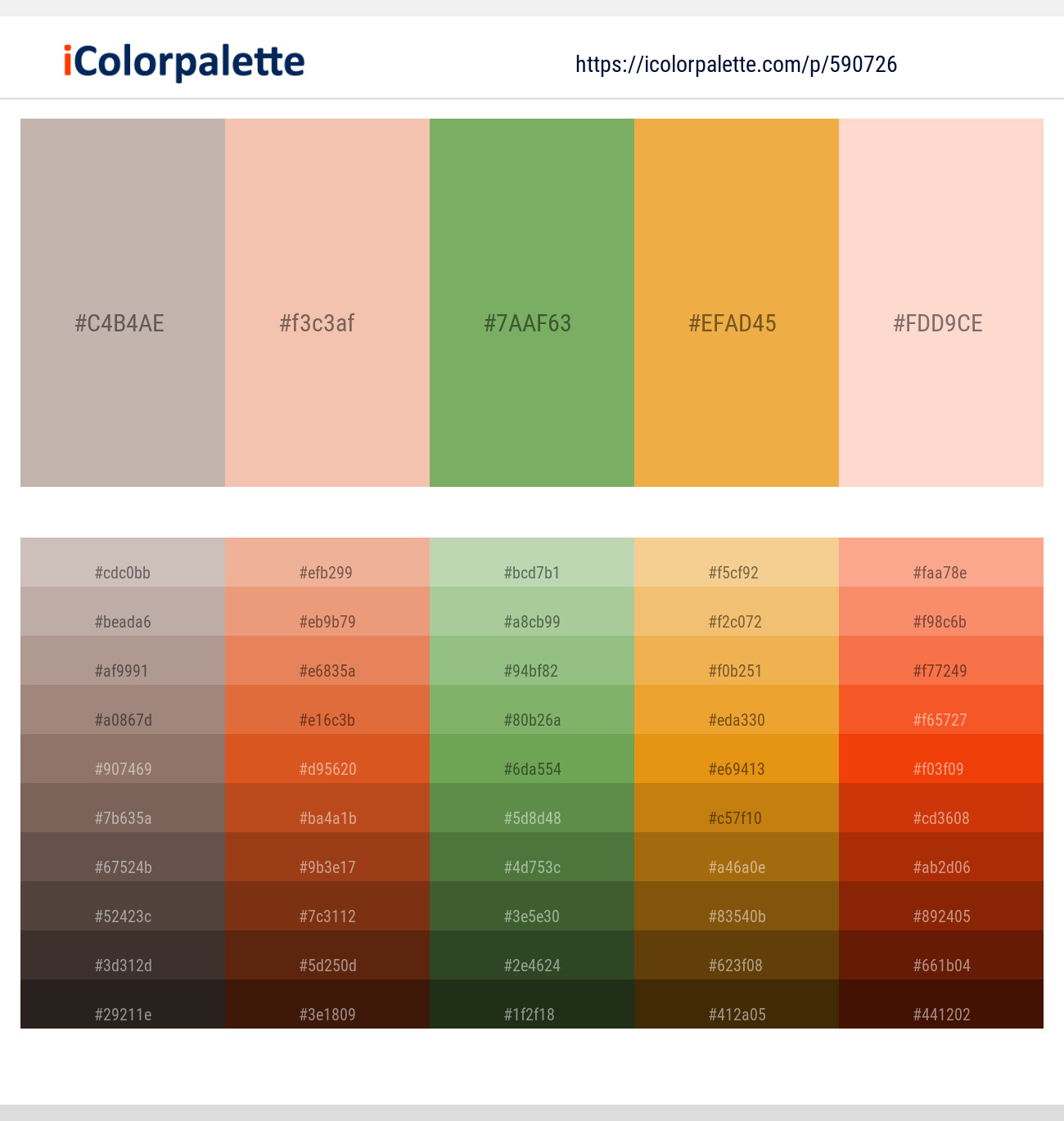 Silk – Mandys Pink – Chelsea Cucumber – Tulip Tree – Watusi Color scheme