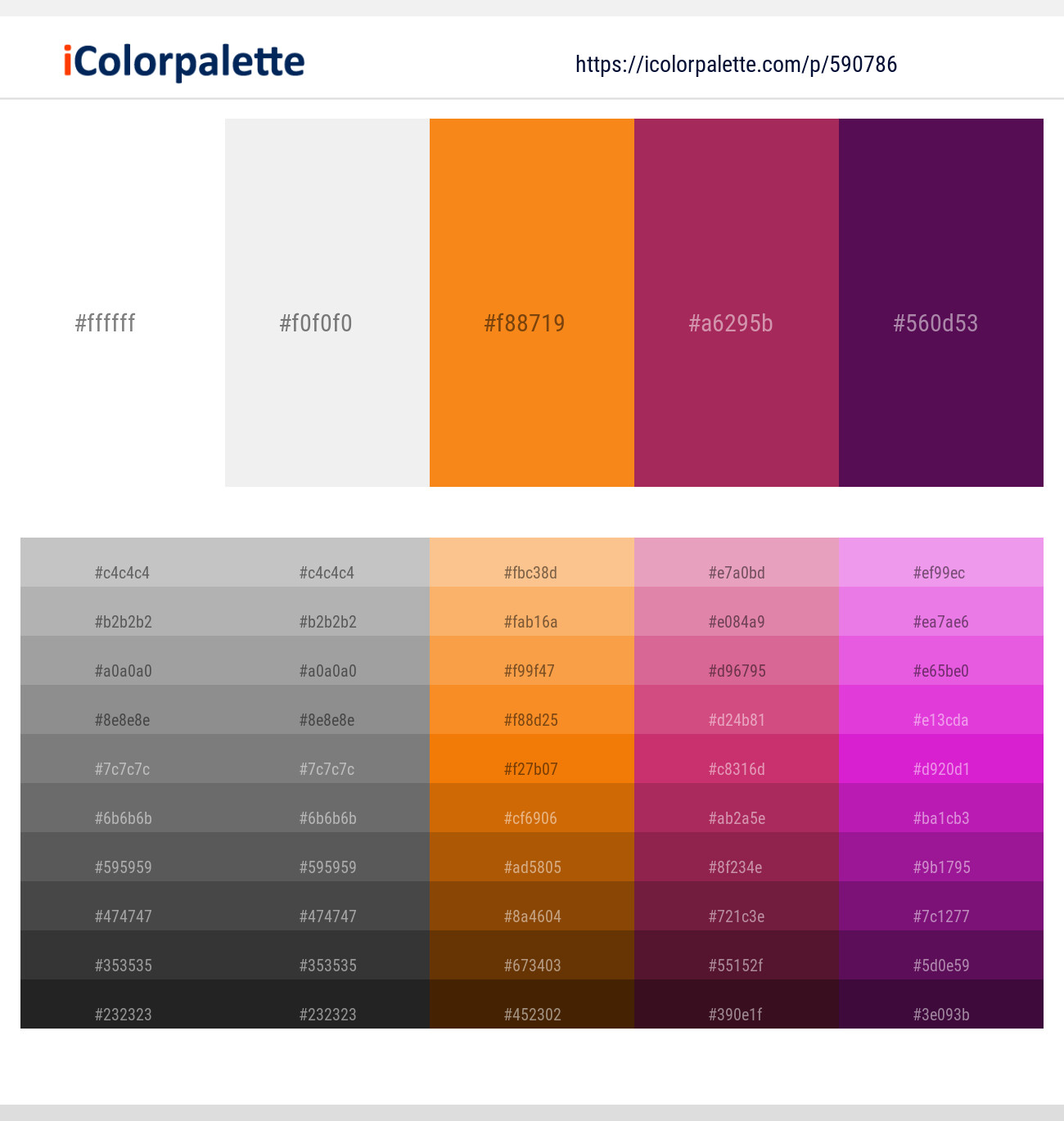 White – Gallery – Ecstasy – Night Shadz – Loulou Color scheme
