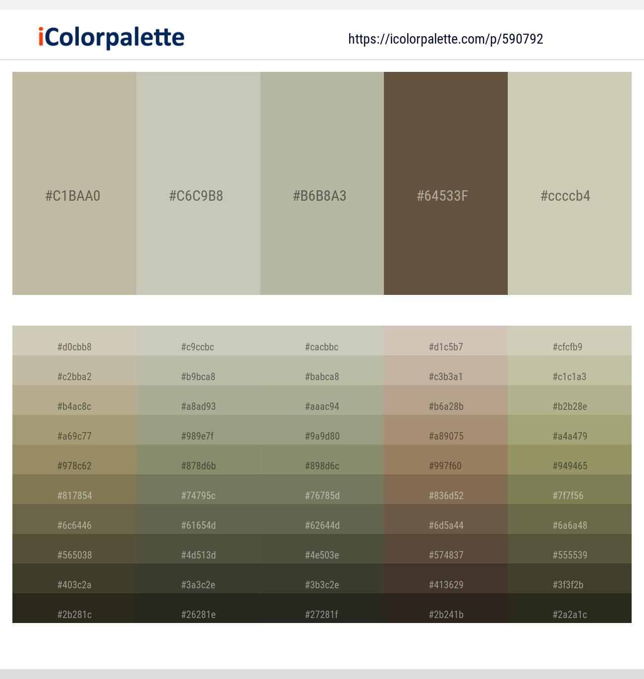 Coral Reef – Kangaroo – Eagle – Tobacco Brown – Foggy Gray Color scheme