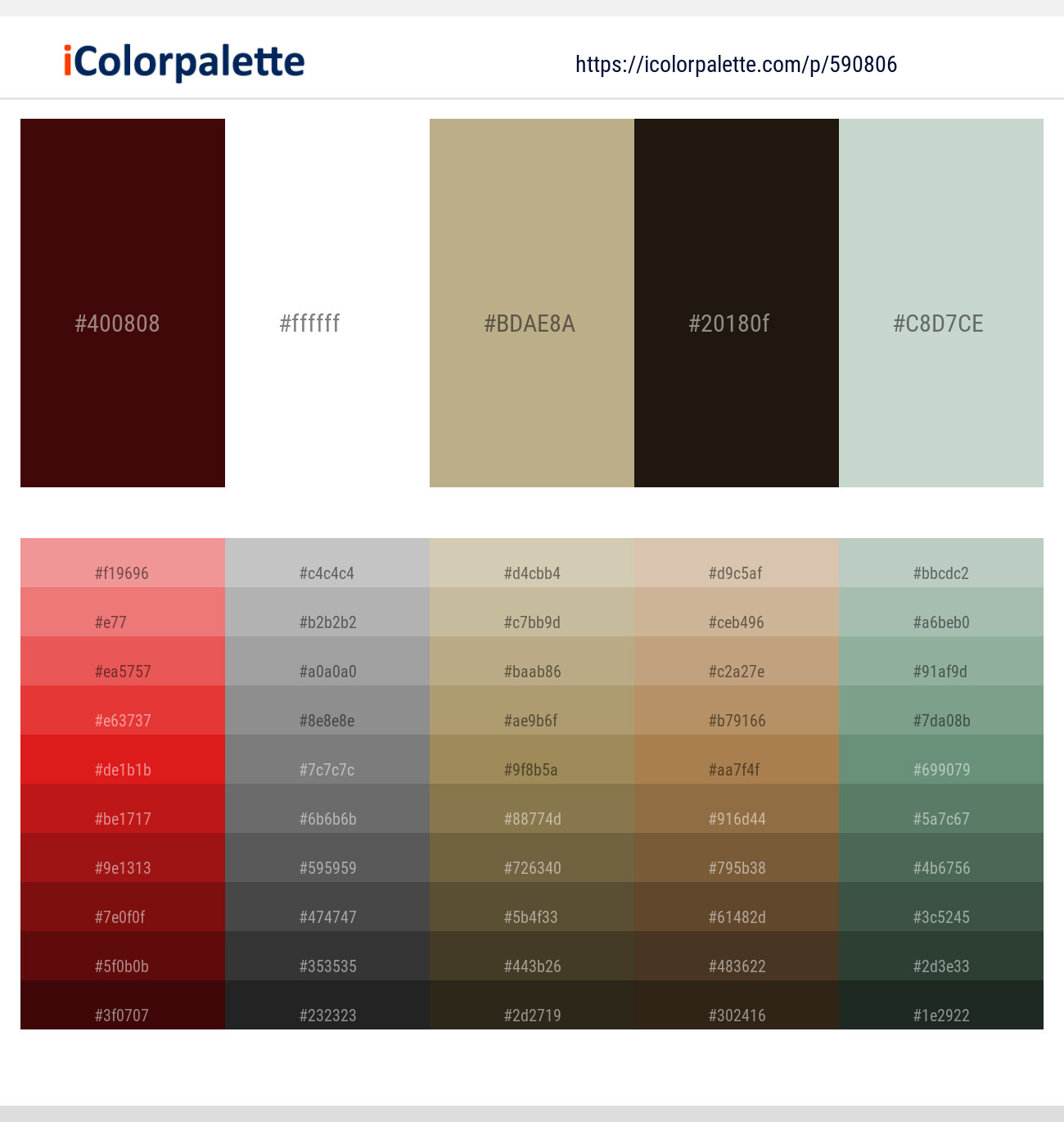 590806Aubergine – White – Indian Khaki – Eternity – Conch Color scheme