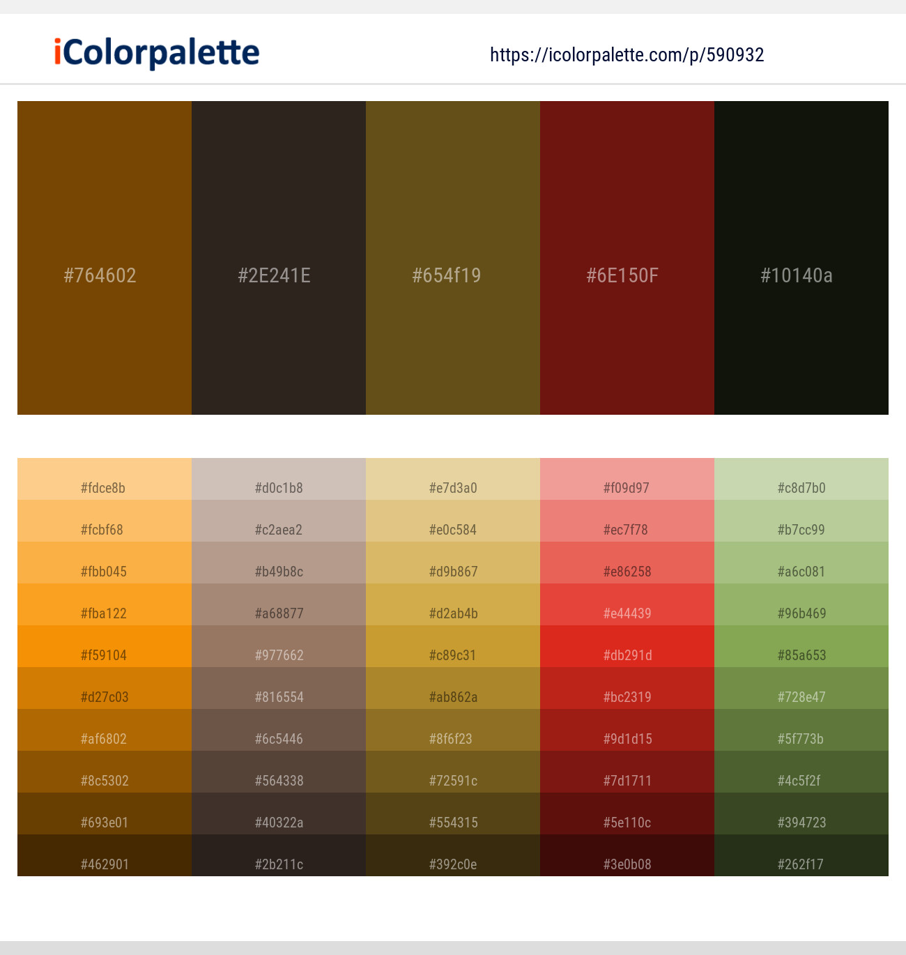 Cinnamon – Treehouse – West Coast – Dark Tan – Marshland Color scheme