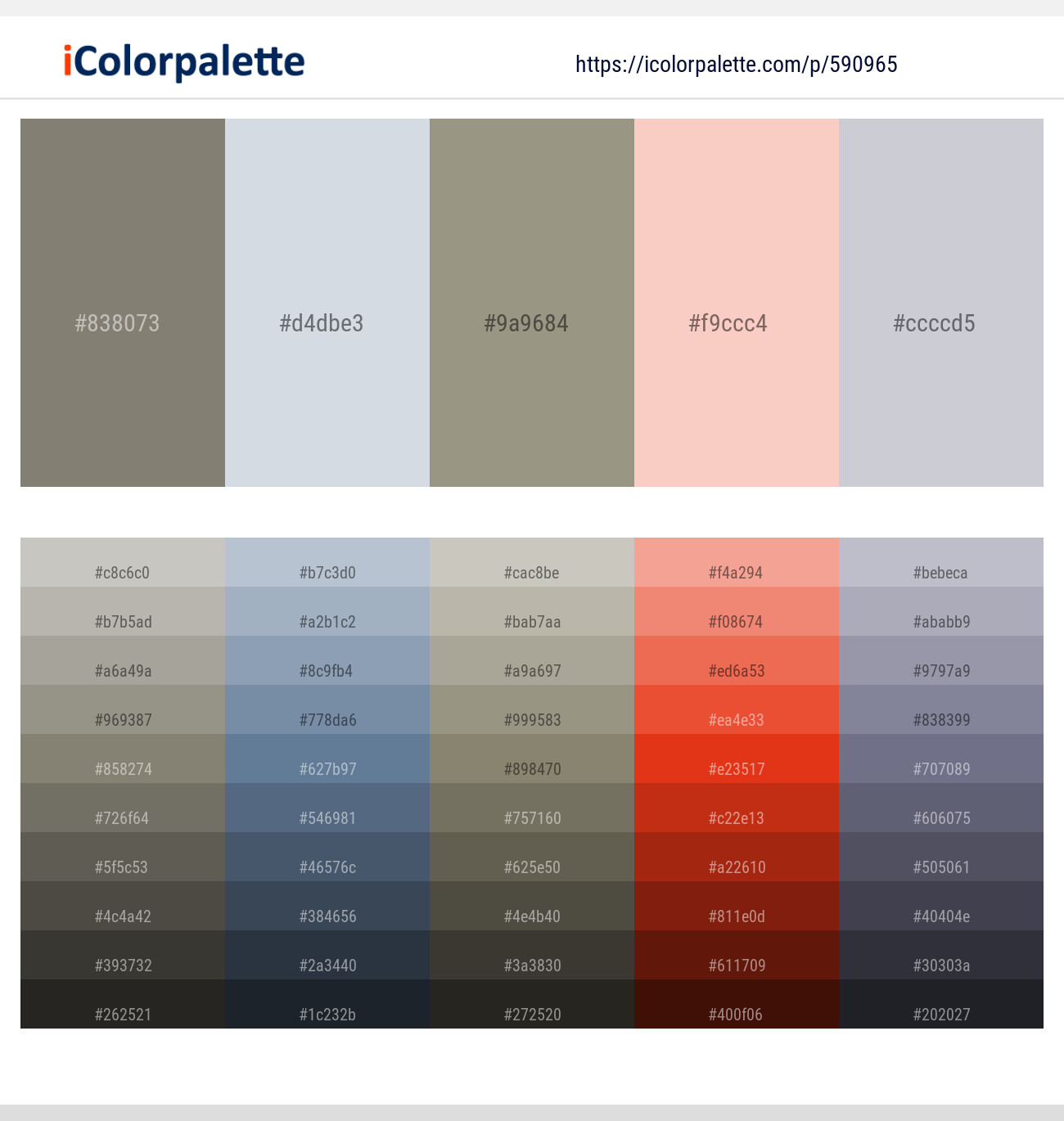 Bandicoot – Geyser – Gurkha – Givry – Ghost Color scheme