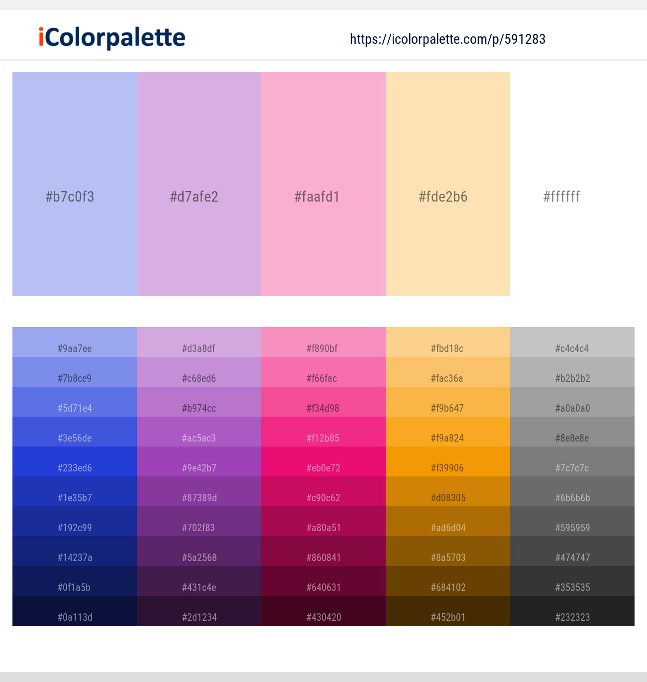 591283Perano – Light Wisteria – Lavender Pink – Cape Honey – White Color scheme