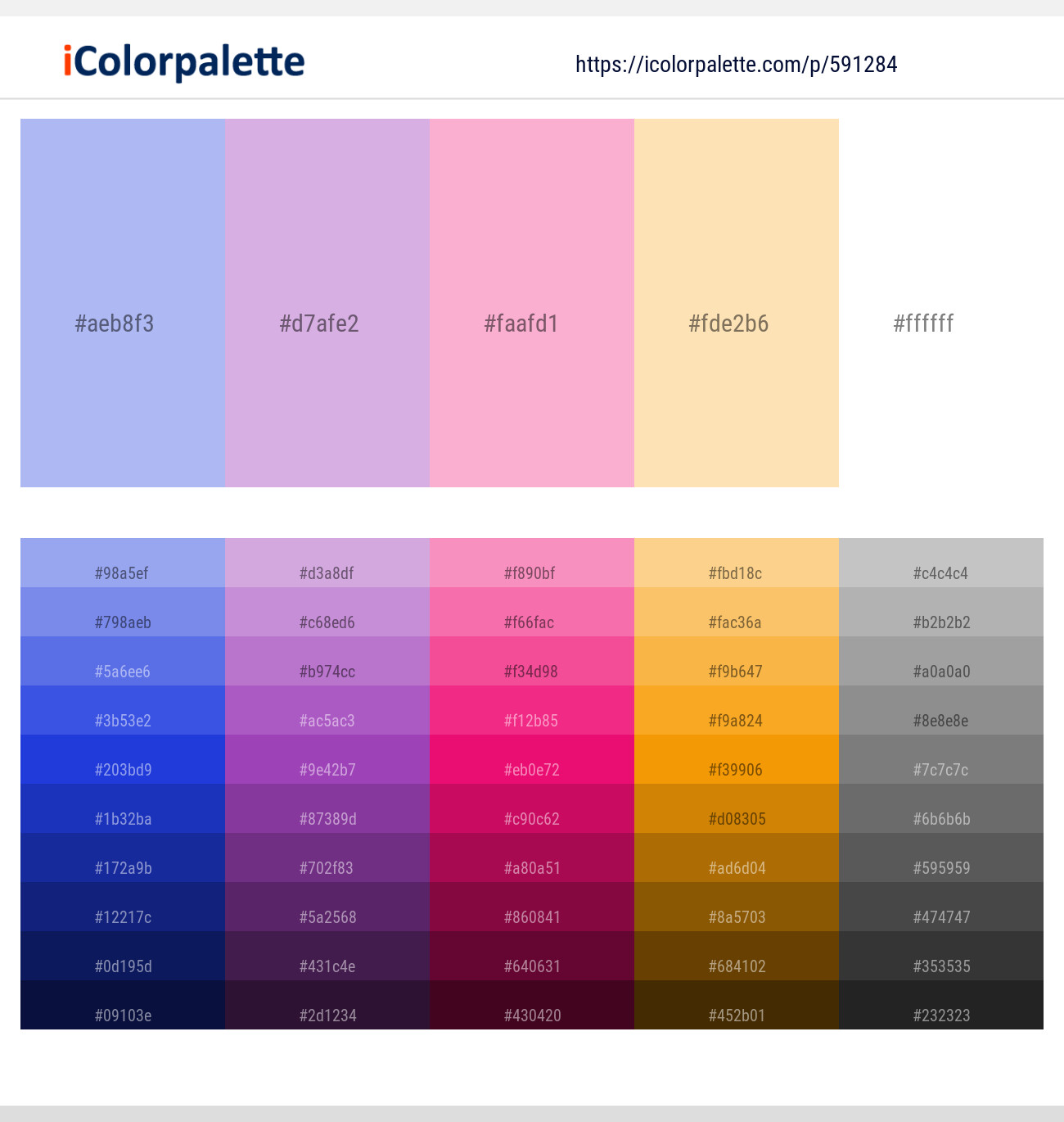 591284Perano – Light Wisteria – Lavender Pink – Cape Honey – White Color scheme