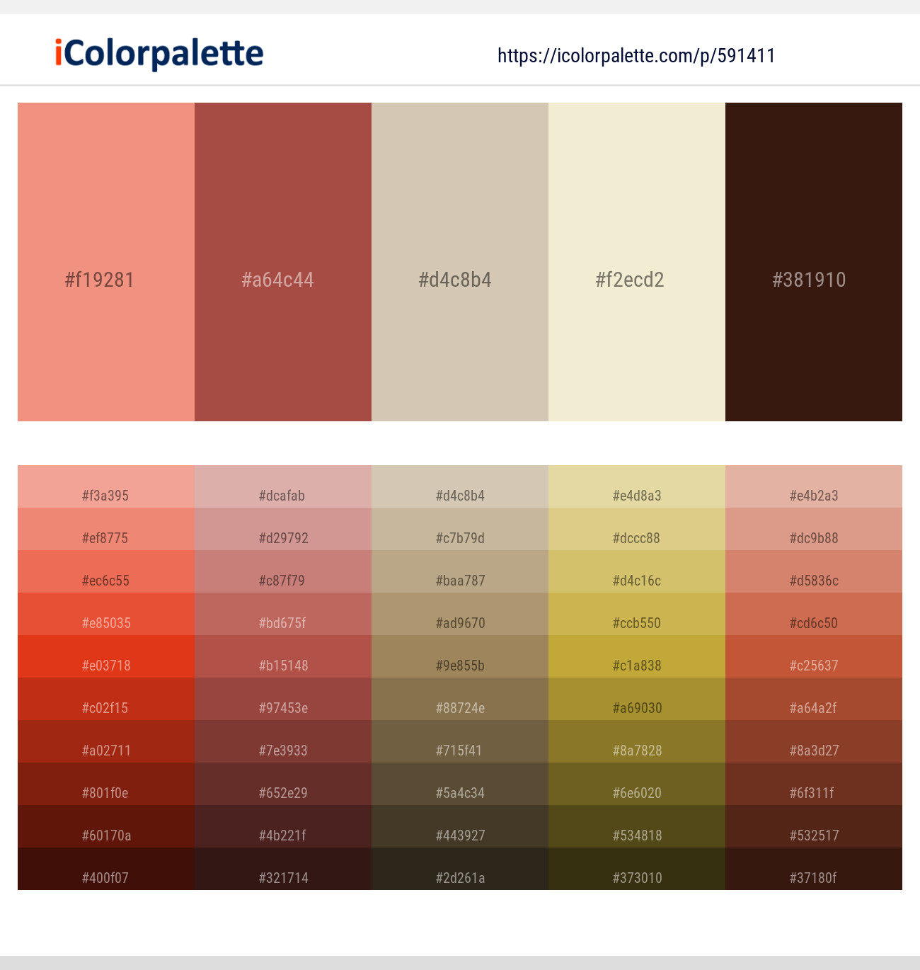 Apricot – Apple Blossom – Soft Amber – Parchment – Cedar Color scheme