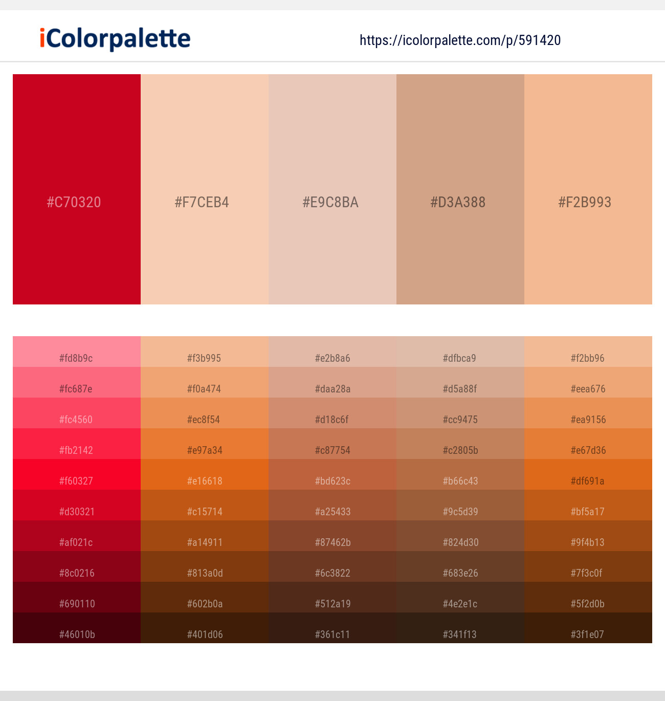 Monza – Apricot Peach – Just Right – Tumbleweed – Manhattan Color scheme
