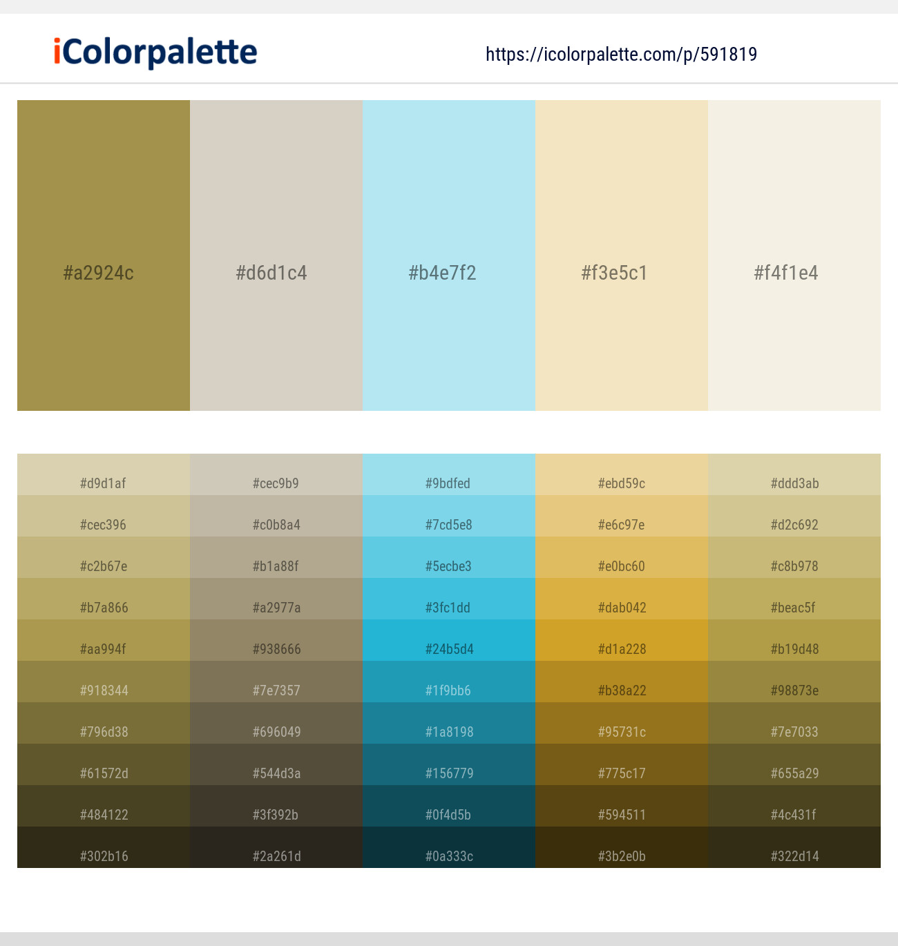 Barley Corn – Sisal – Blizzard Blue – Sidecar – Ecru White Color scheme