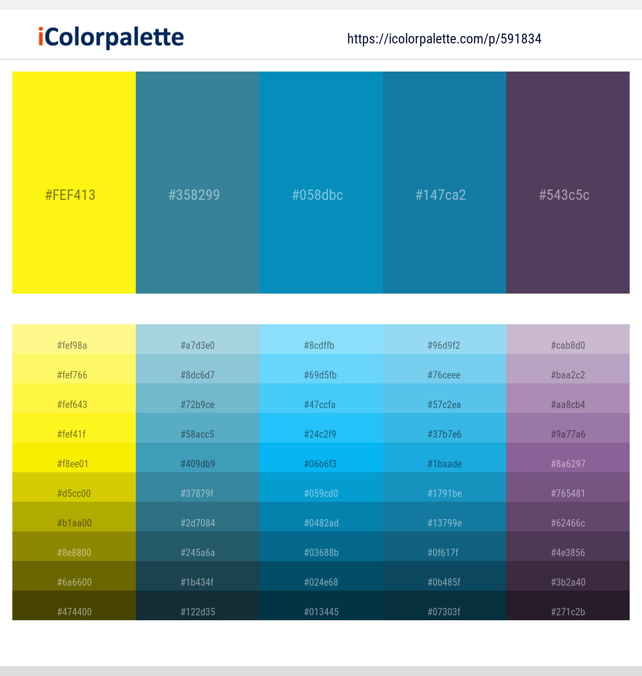 Broom – Astral – Bondi Blue – Matisse – Voodoo Color scheme
