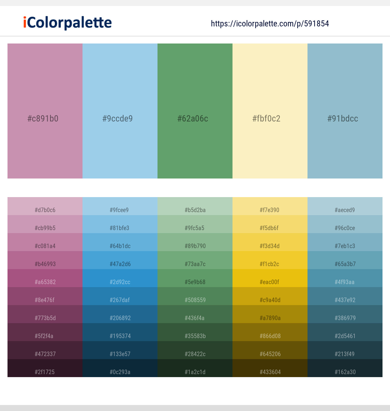 Viola – Cornflower – Aqua Forest – Astra – Half Baked Color scheme