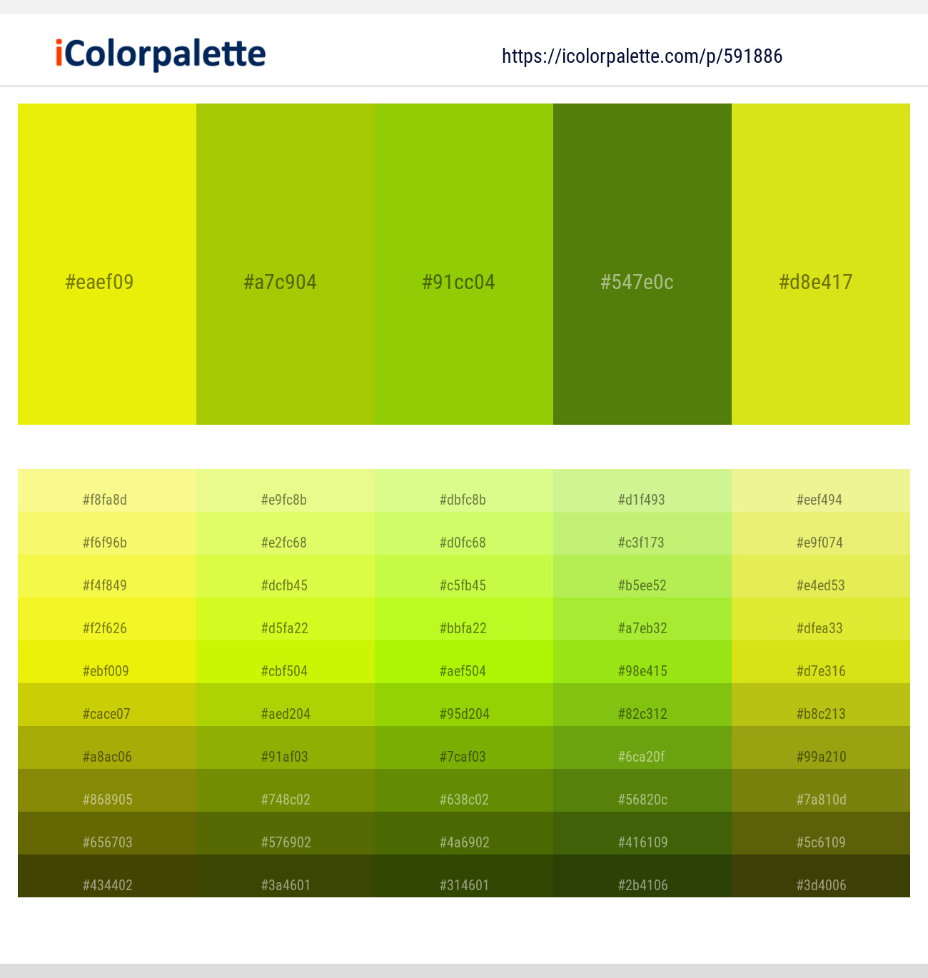Turbo – Citrus – Pistachio – Green Leaf – Barberry Color scheme